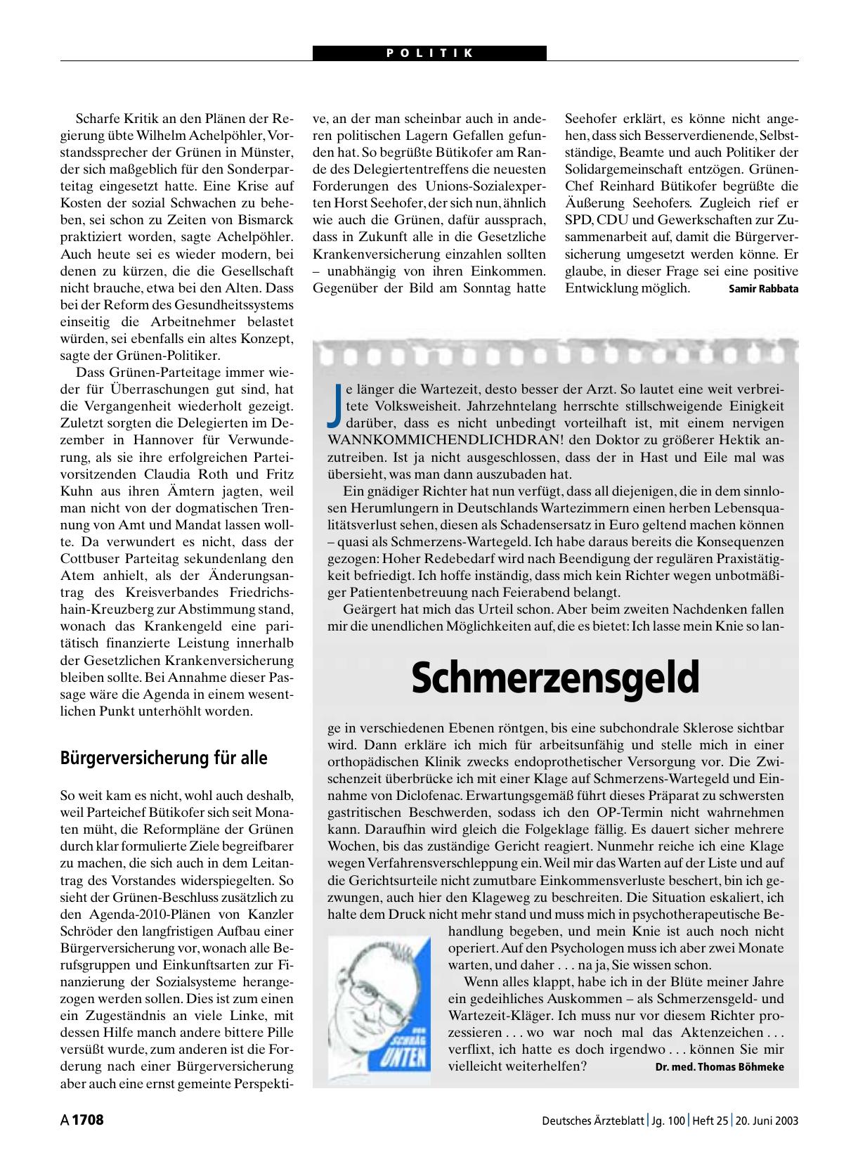 Vorschauseite 1: Schmerzensgeld