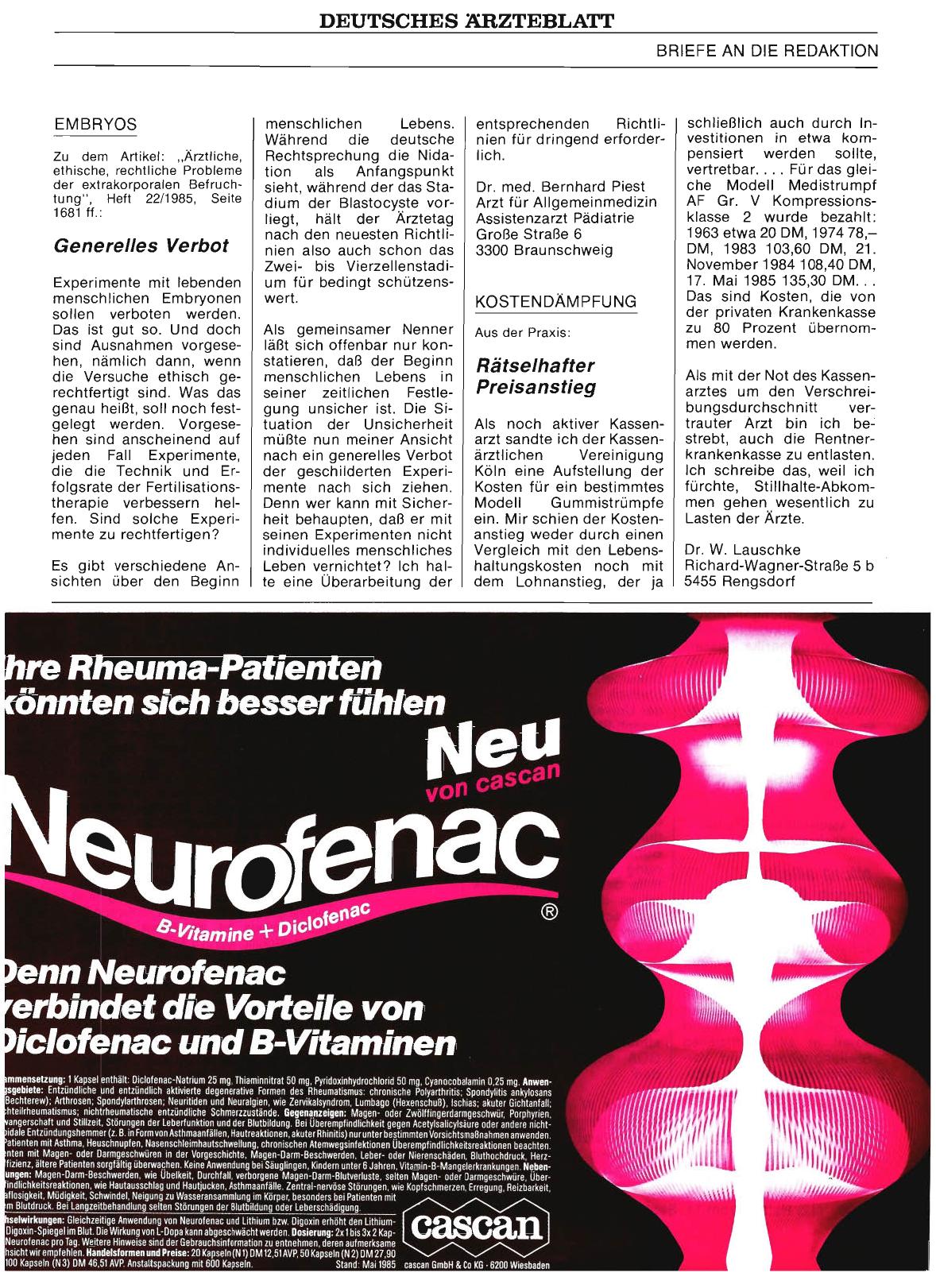 Vorschauseite 1: EMBRYOS: Generelles Verbot