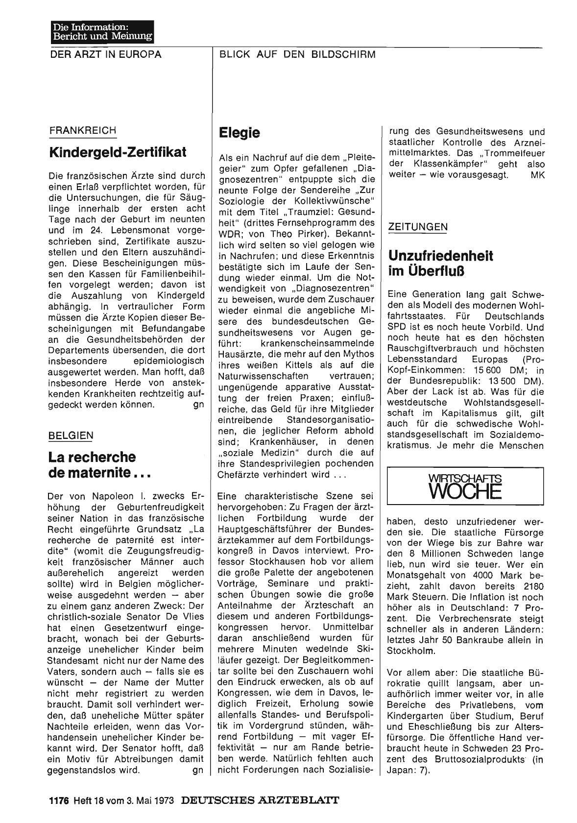 Vorschauseite 1: Unzufriedenheit im Überfluß