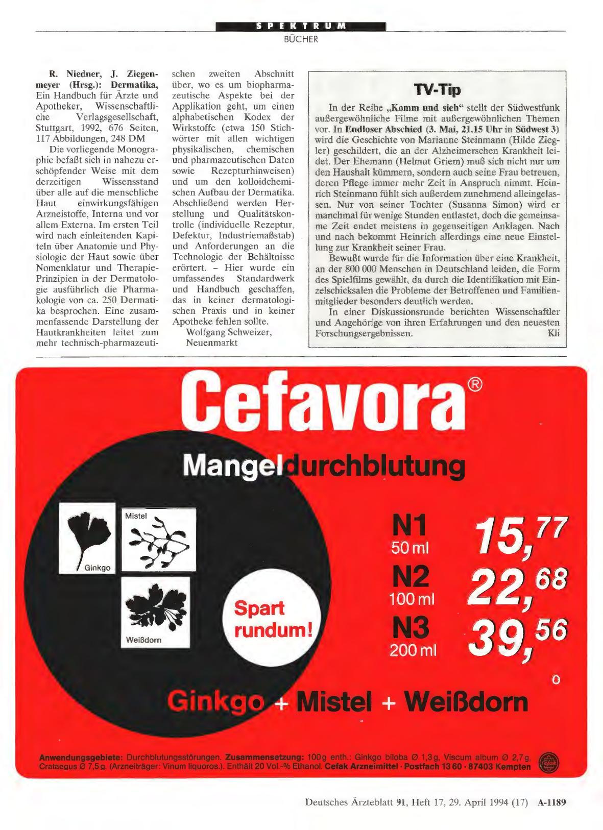 Vorschauseite 1: TV-Tip