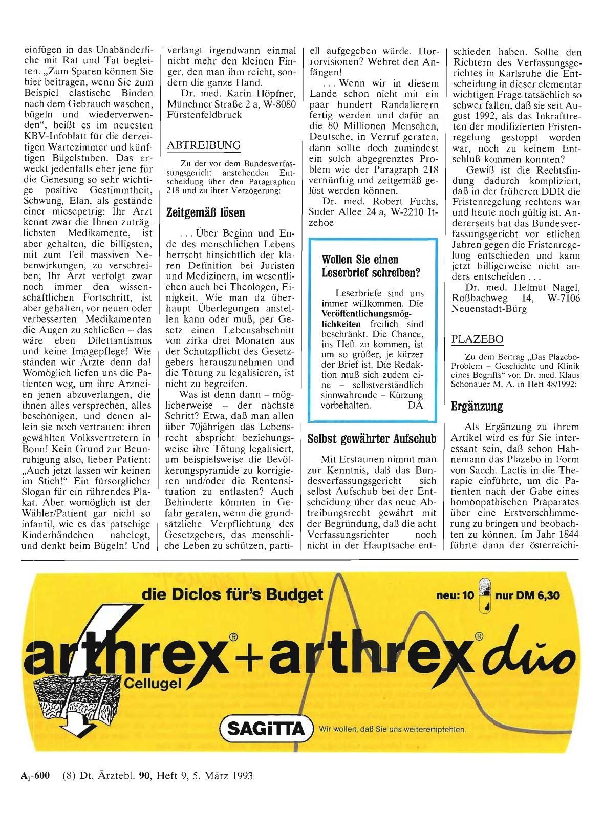 Vorschauseite 1: PLAZEBO: Ergänzung