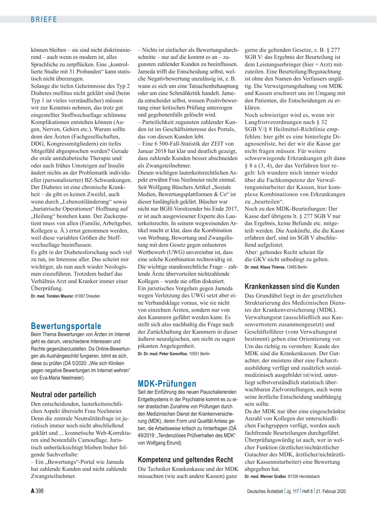 Vorschauseite 1: MDK-Prüfungen: Krankenkassen sind die Kunden
