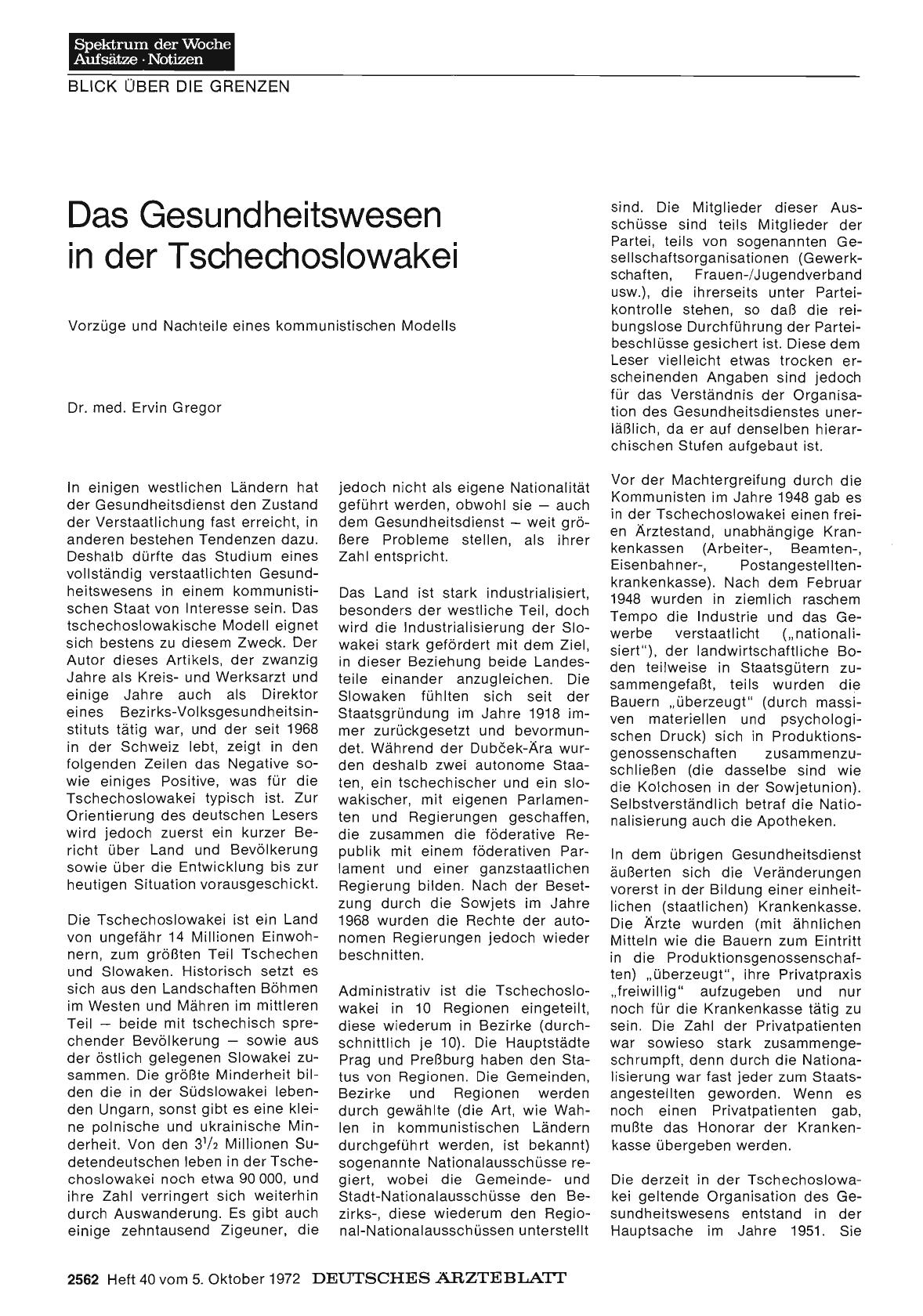 Vorschauseite 1: Das Gesundheitswesen in der Tschechoslowakei: Vorzüge und Nachteile eines kommunistischen Modells