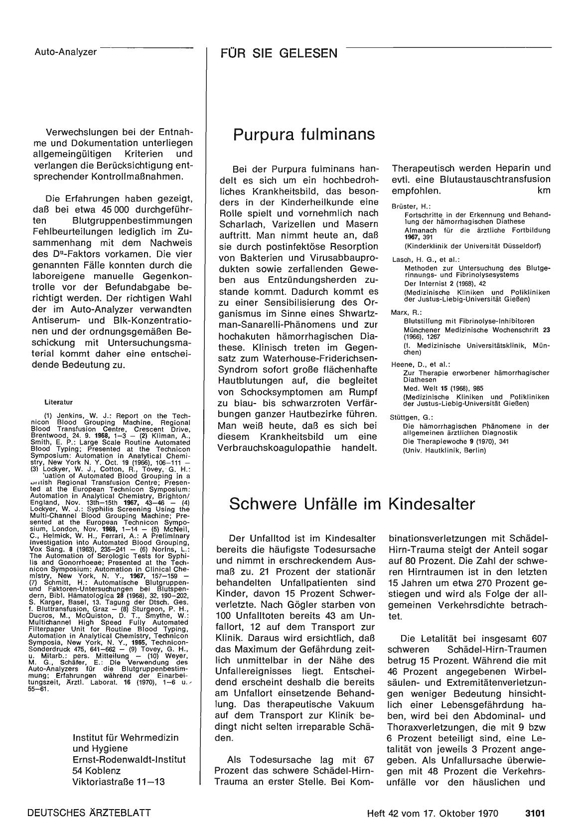 Vorschauseite 1: Purpura fulminans
