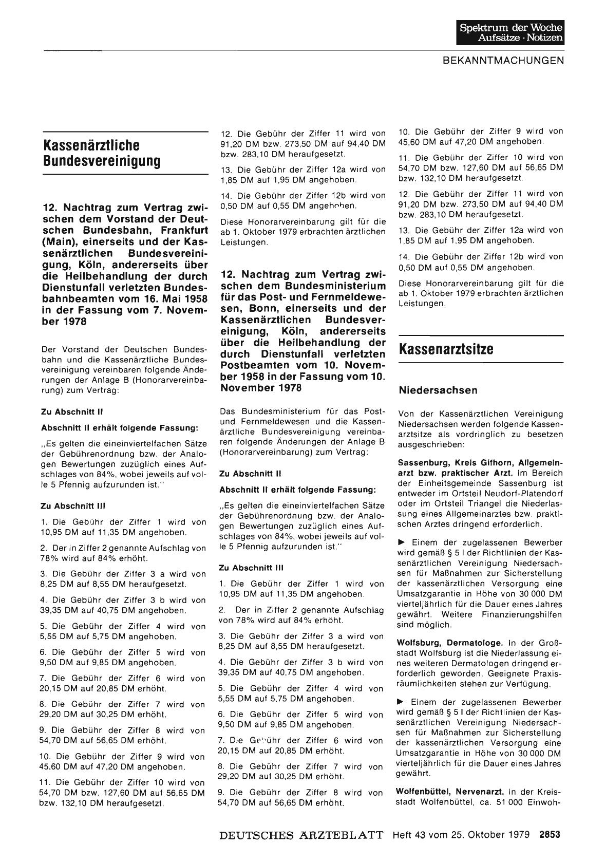 Vorschauseite 1: Kassenarztsitze