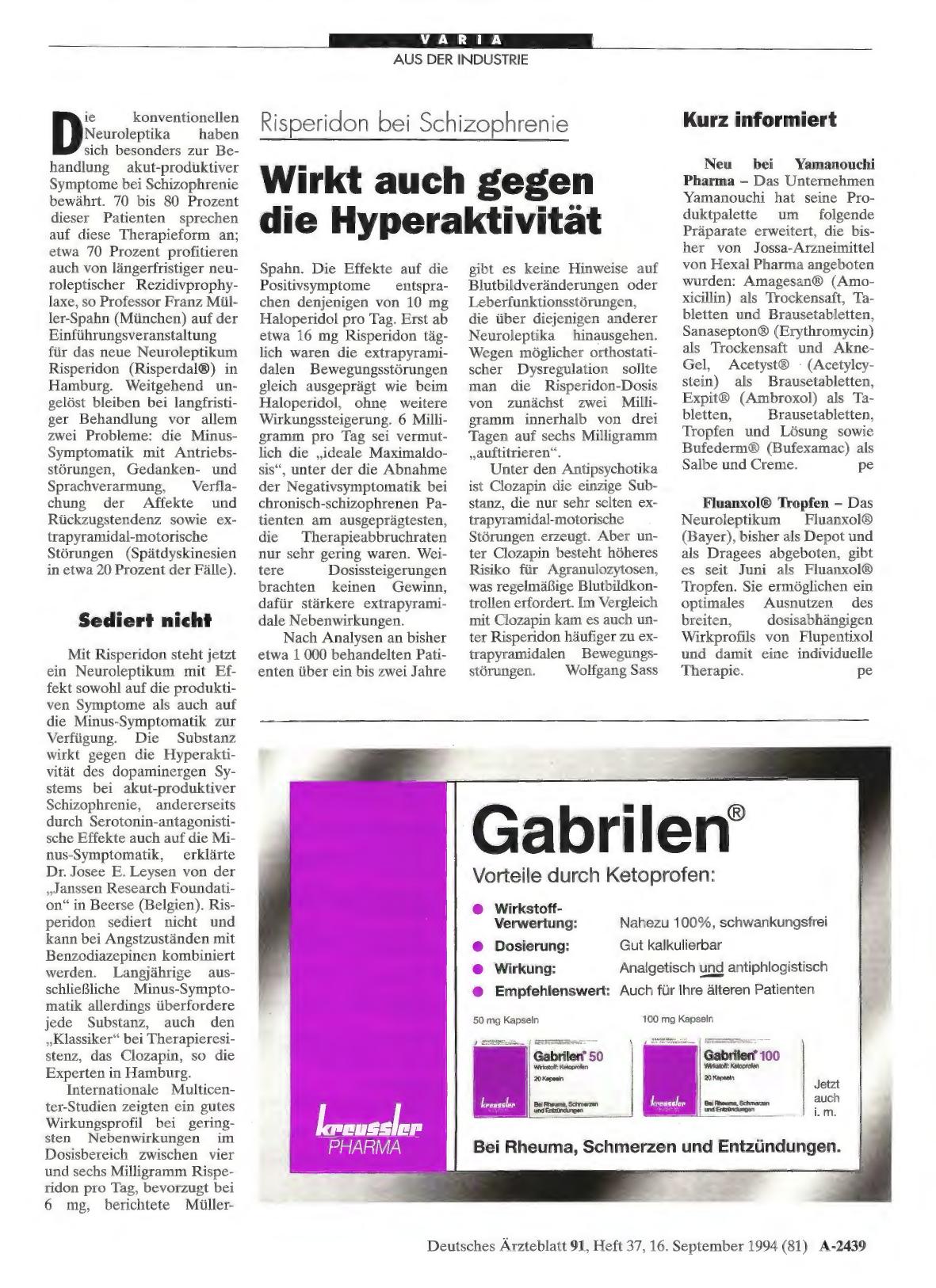 Vorschauseite 1: Kurz informiert