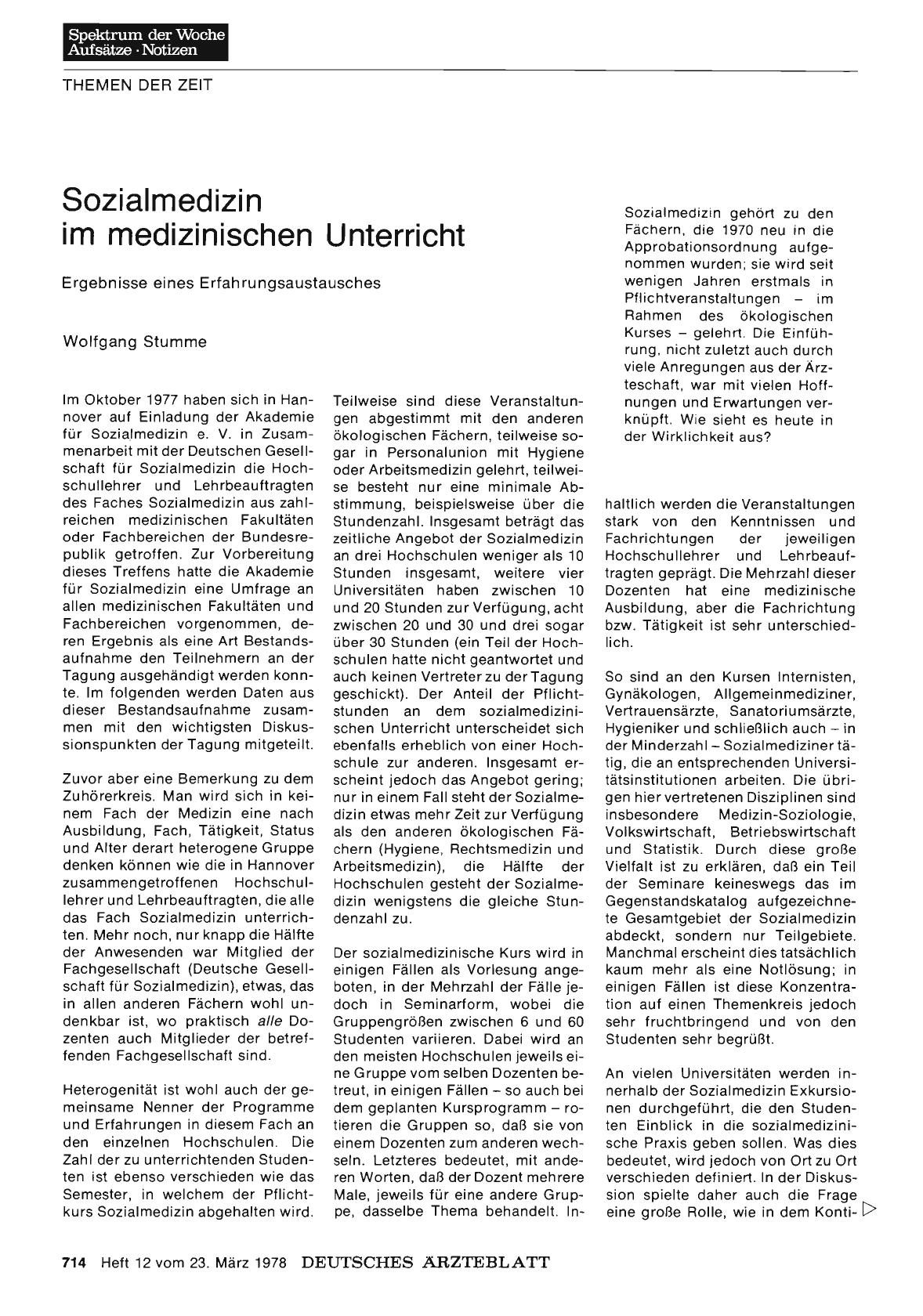 Vorschauseite 1: Sozialmedizin im medizinischen Unterricht