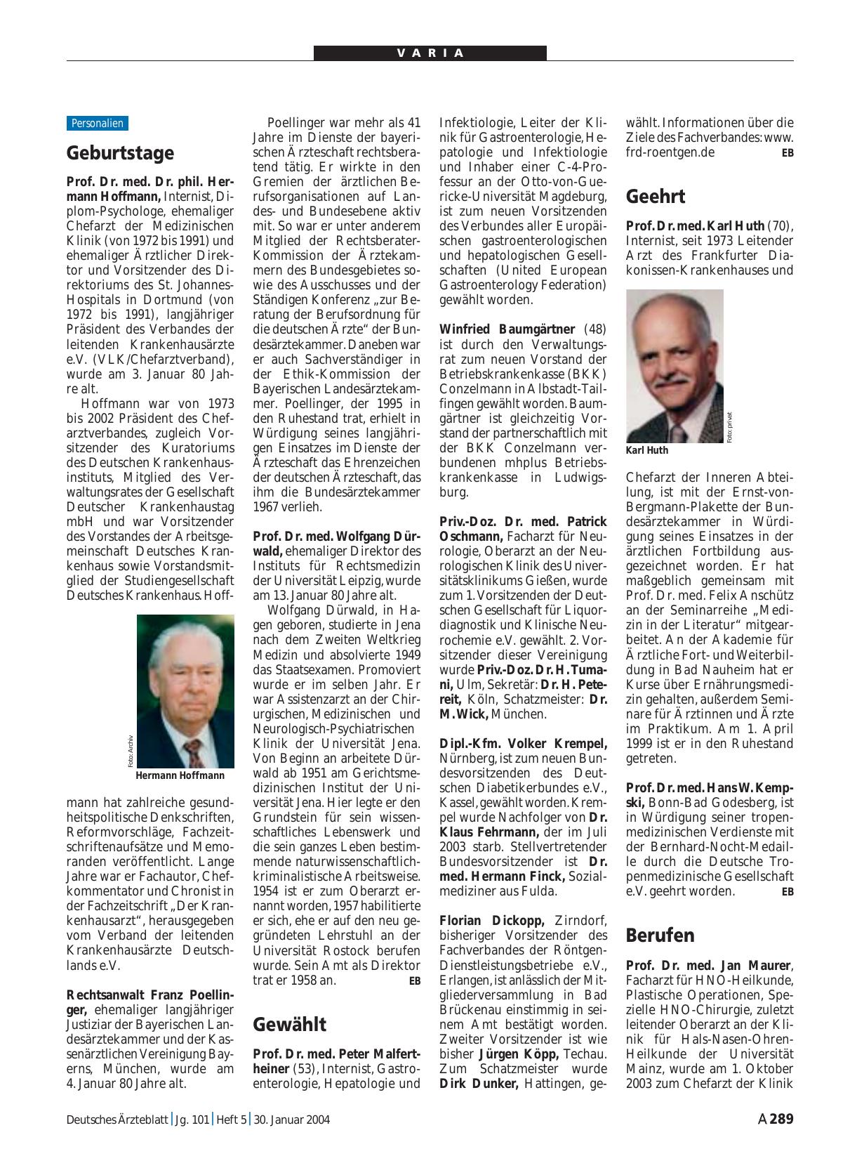 Vorschauseite 1: Berufen
