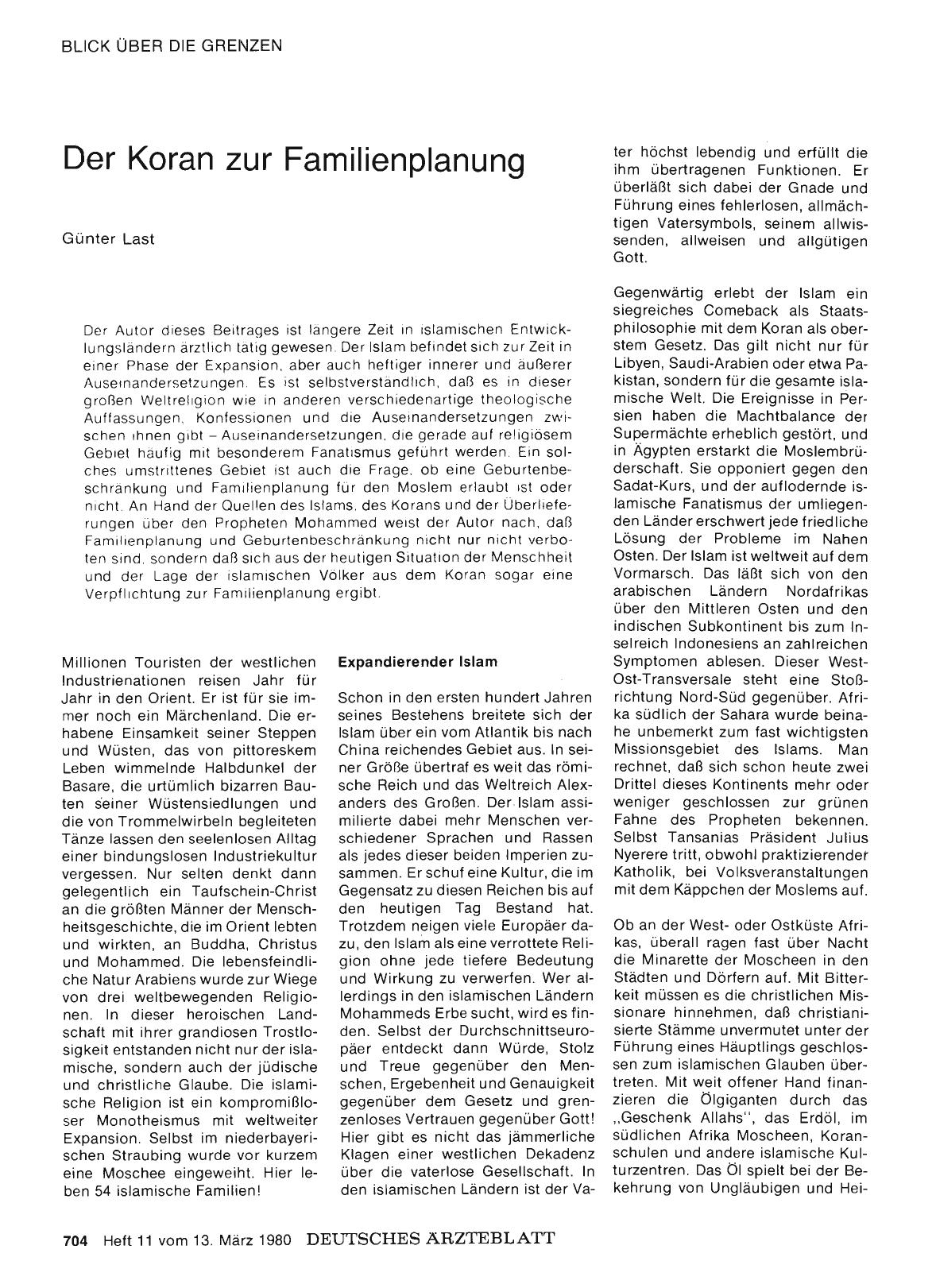 Vorschauseite 1: Der Koran zur Familienplanung