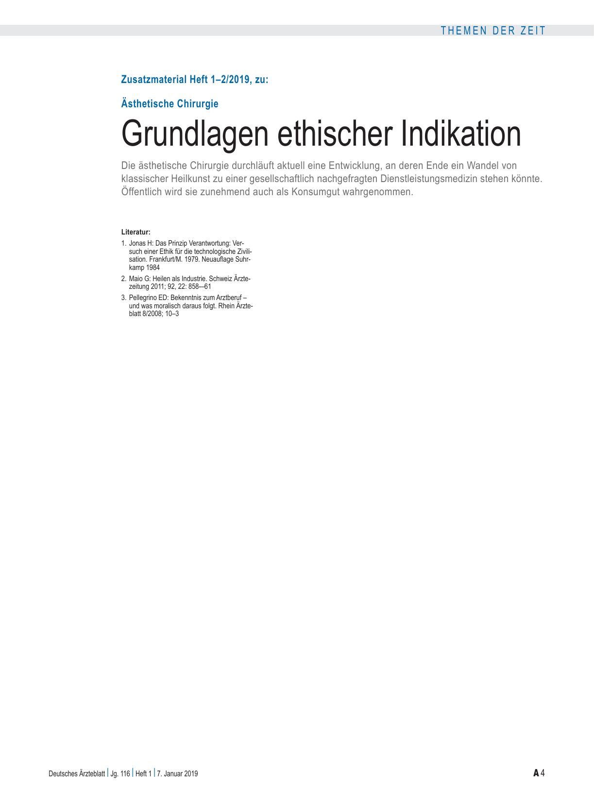 Vorschauseite 4: Ästhetische Chirurgie: Grundlagen ethischer Indikation