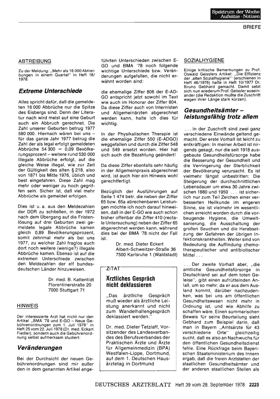 Vorschauseite 1: ABTREIBUNG: Veränderungen