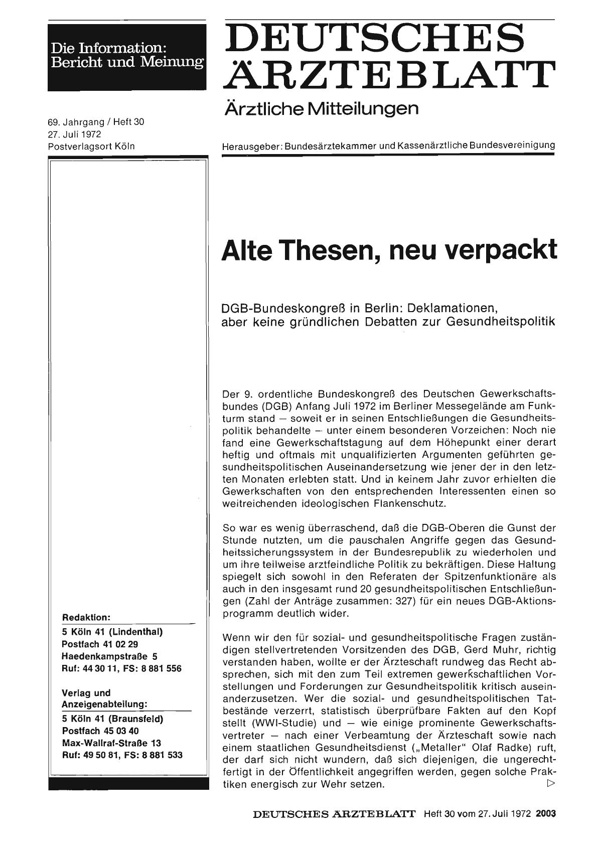 Vorschauseite 1: Alte Thesen, neu verpackt (1)
