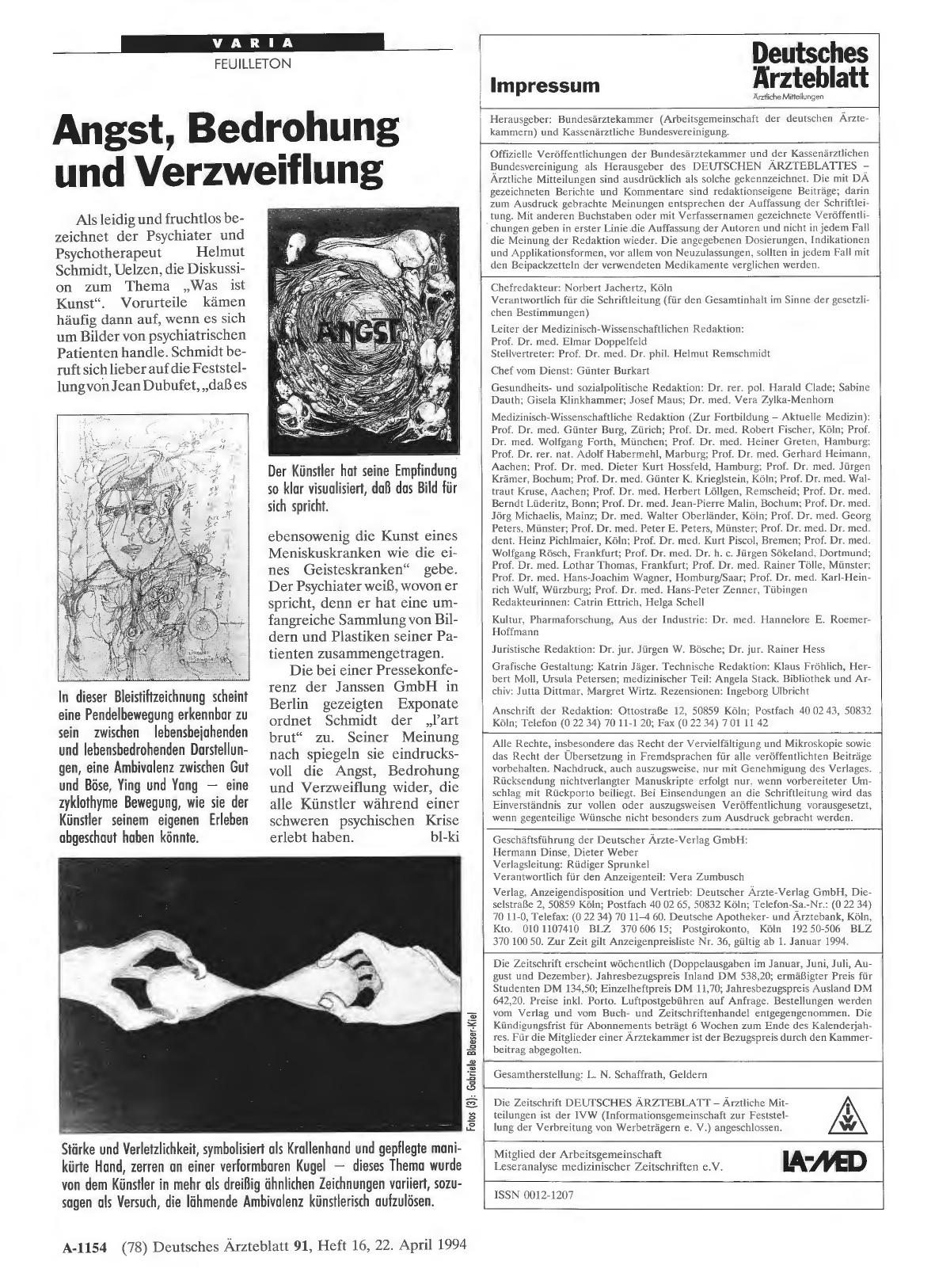 Vorschauseite 1: Angst, Bedrohung und Verzweiflung