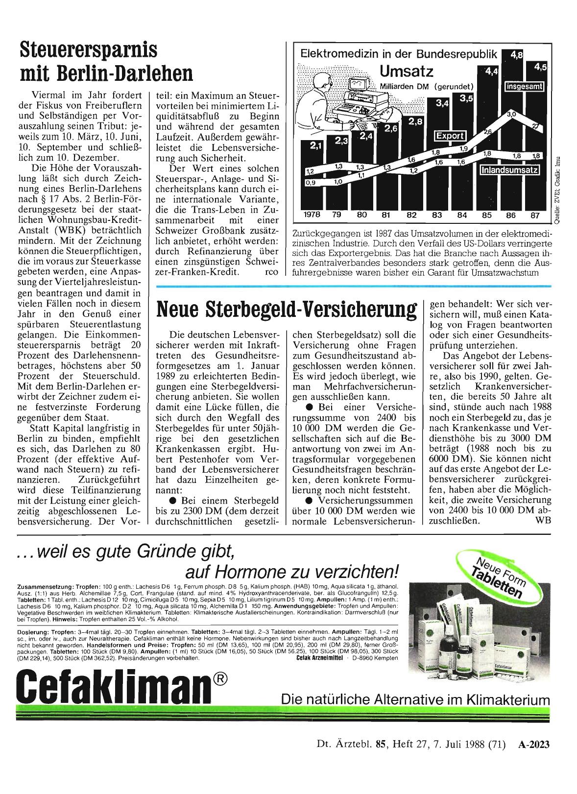Vorschauseite 1: Neue Sterbegeld-Versicherung