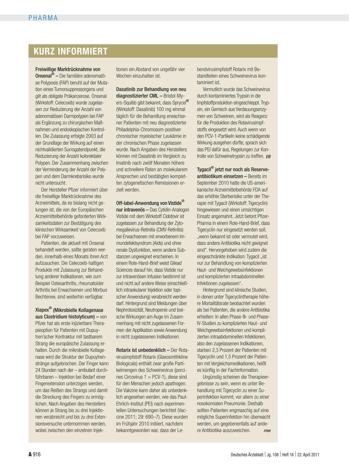 Vorschauseite 1: Kurz informiert