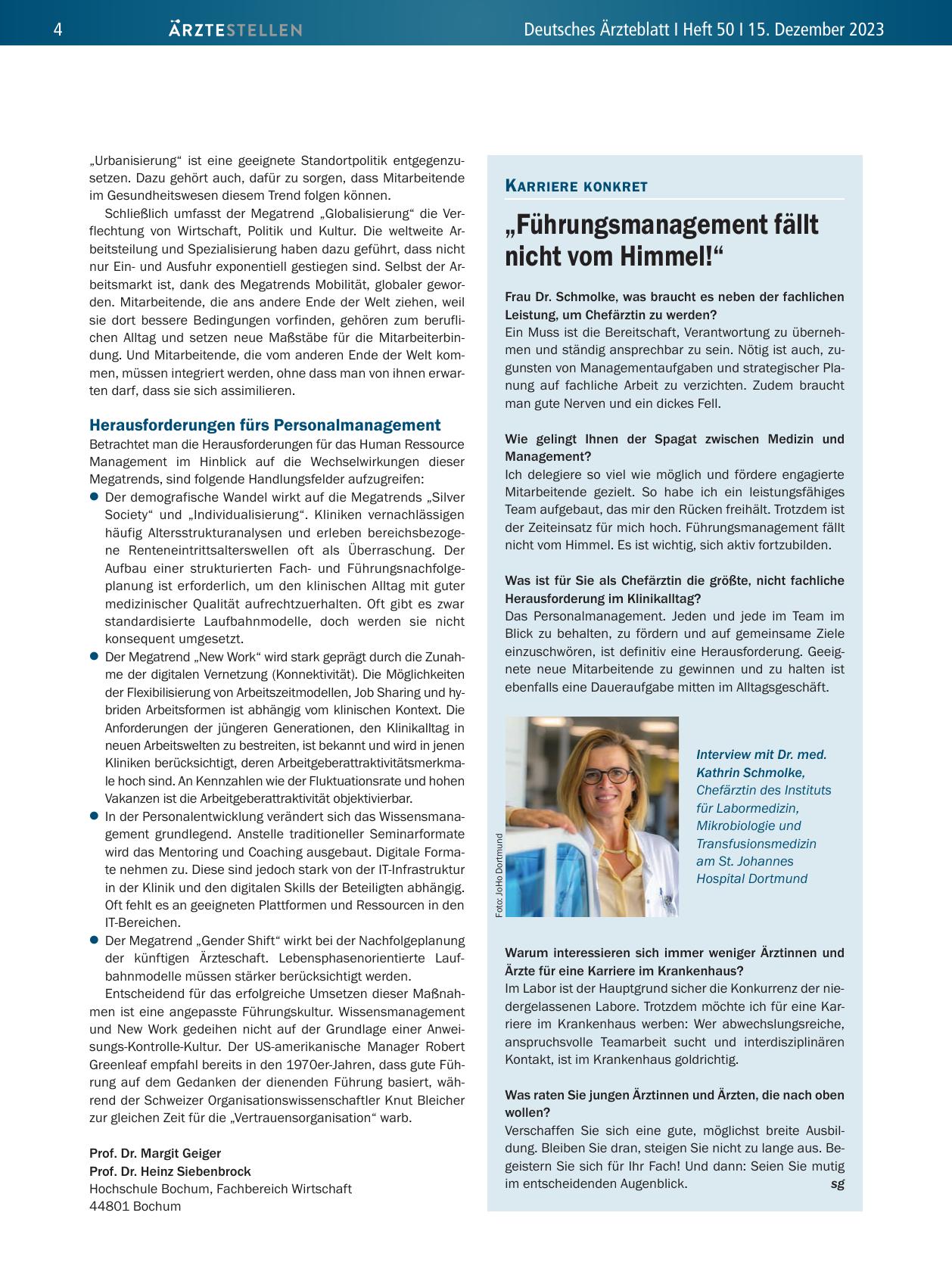 Vorschauseite 1: „Führungsmanagement fällt nicht vom Himmel! “