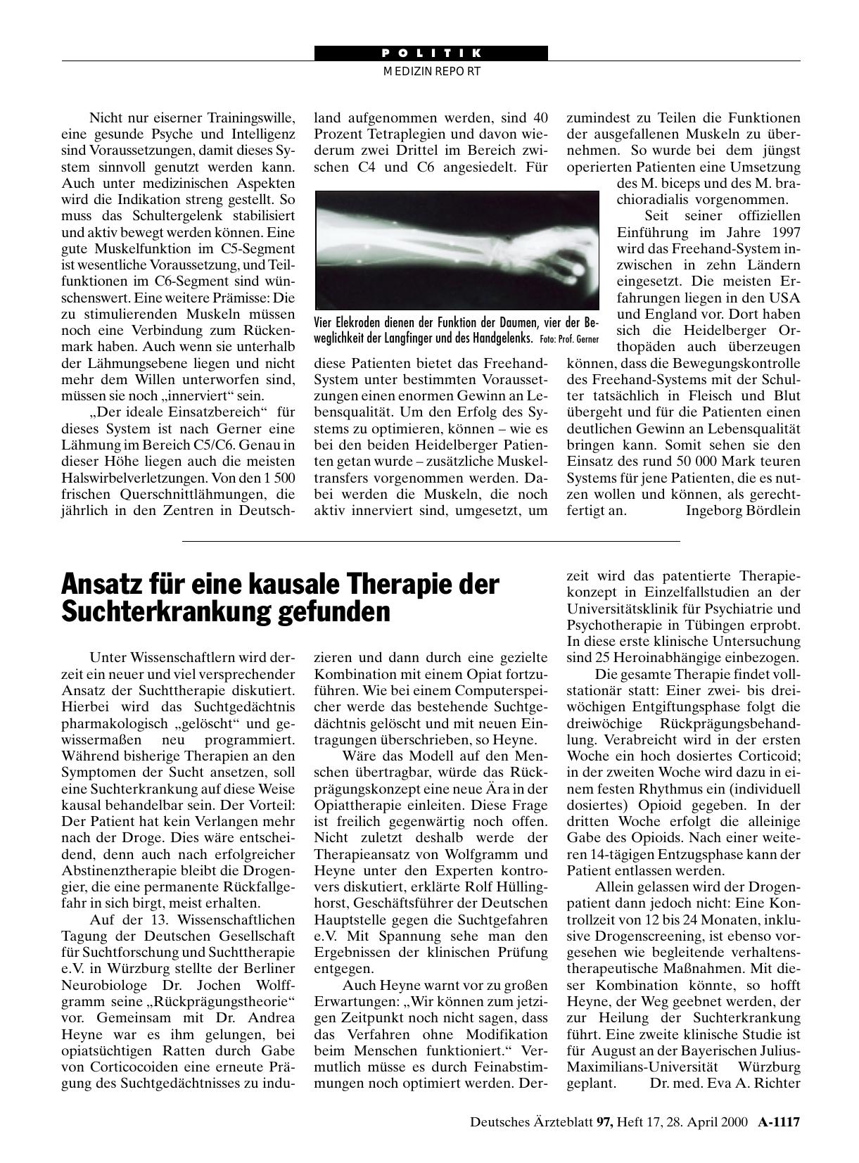 Vorschauseite 1: Ansatz für eine kausale Therapie der Suchterkrankung gefunden
