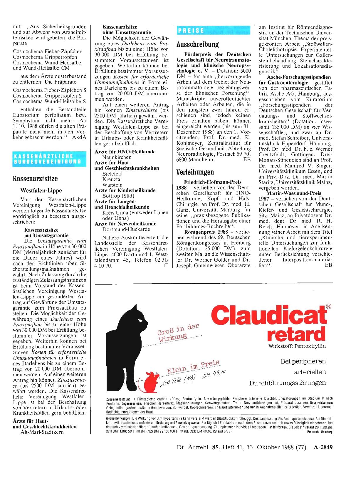 Vorschauseite 1: Kassenarztsitze