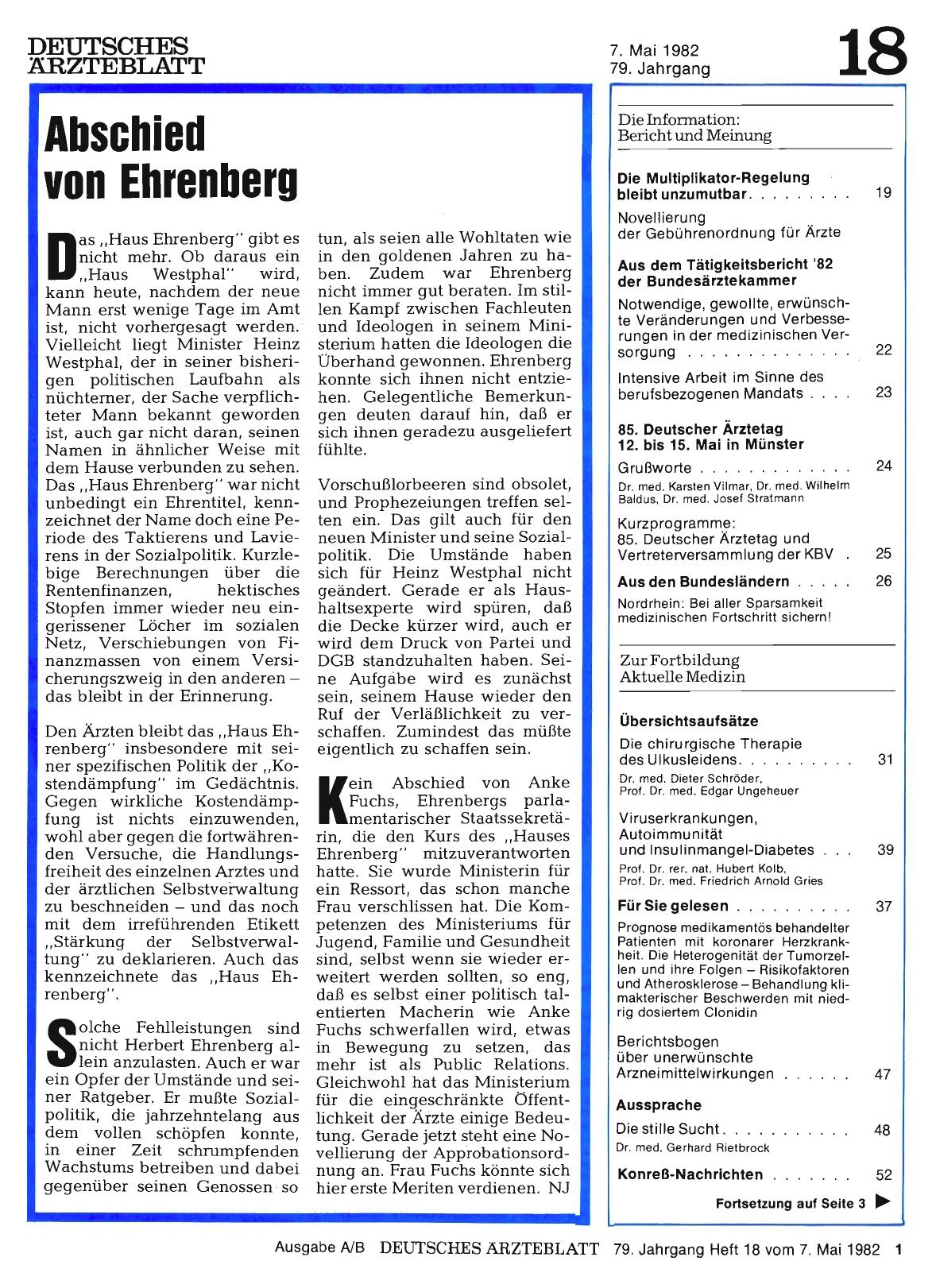 Vorschauseite 1: Abschied von Ehrenberg