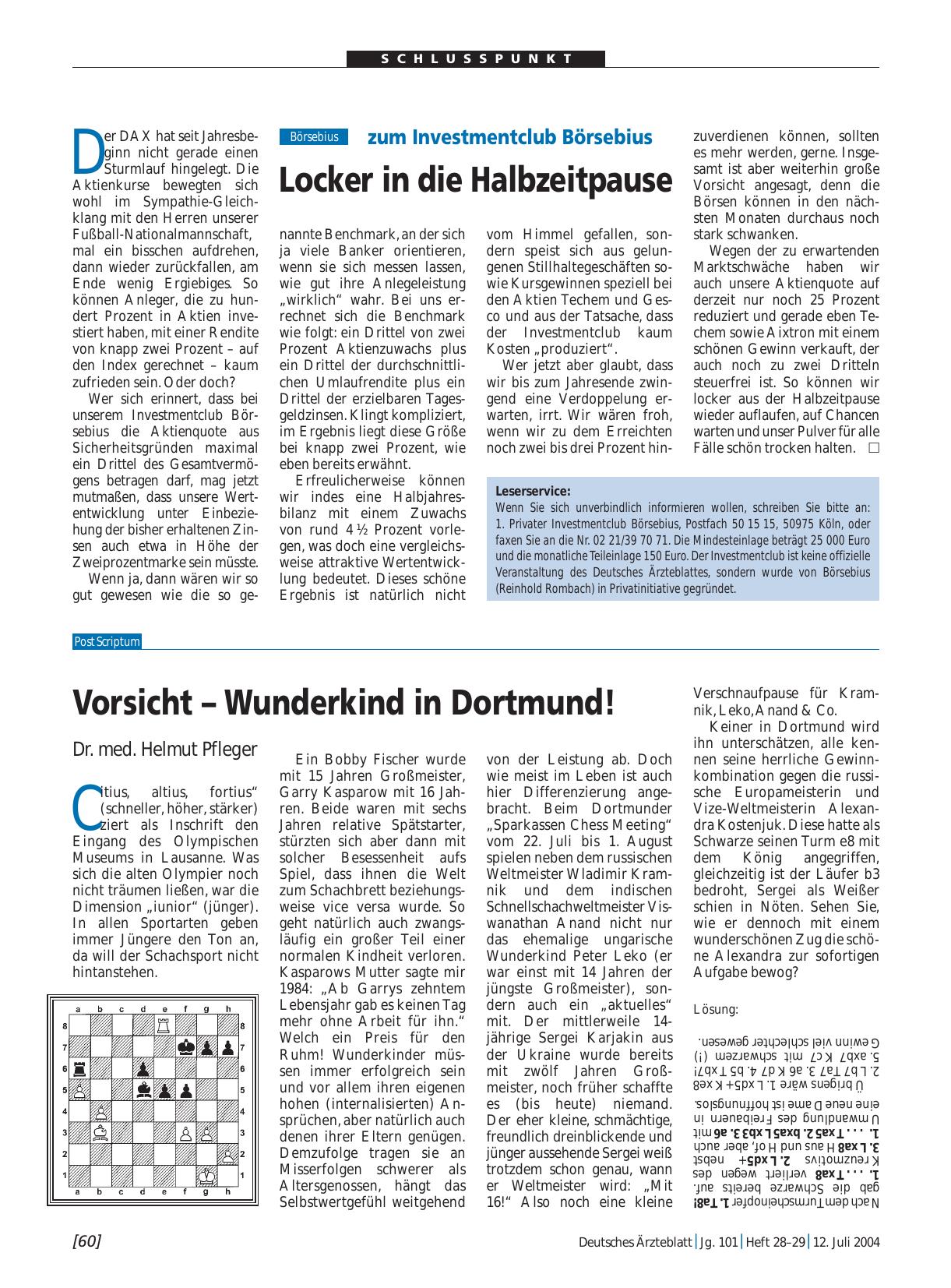Vorschauseite 1: Vorsicht – Wunderkind in Dortmund!