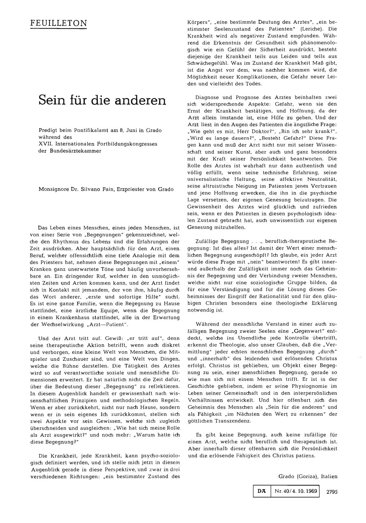 Vorschauseite 1: Sein für die anderen