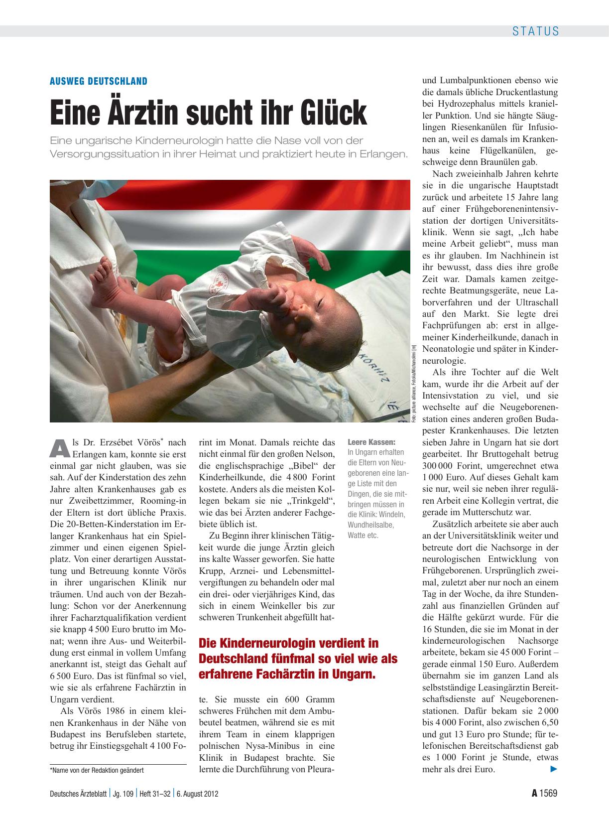 Vorschauseite 1: Ausweg Deutschland: Eine Ärztin sucht ihr Glück
