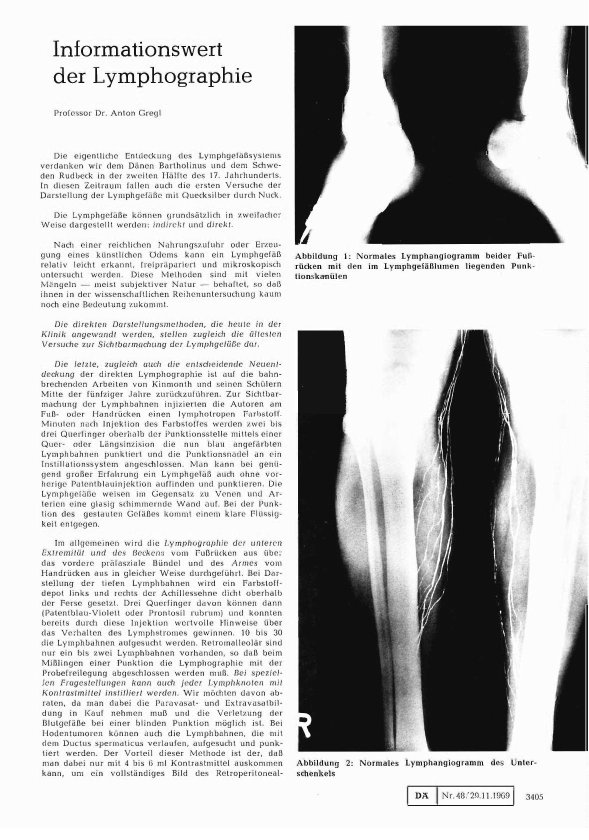 Vorschauseite 1: Informationswert der Lymphographie