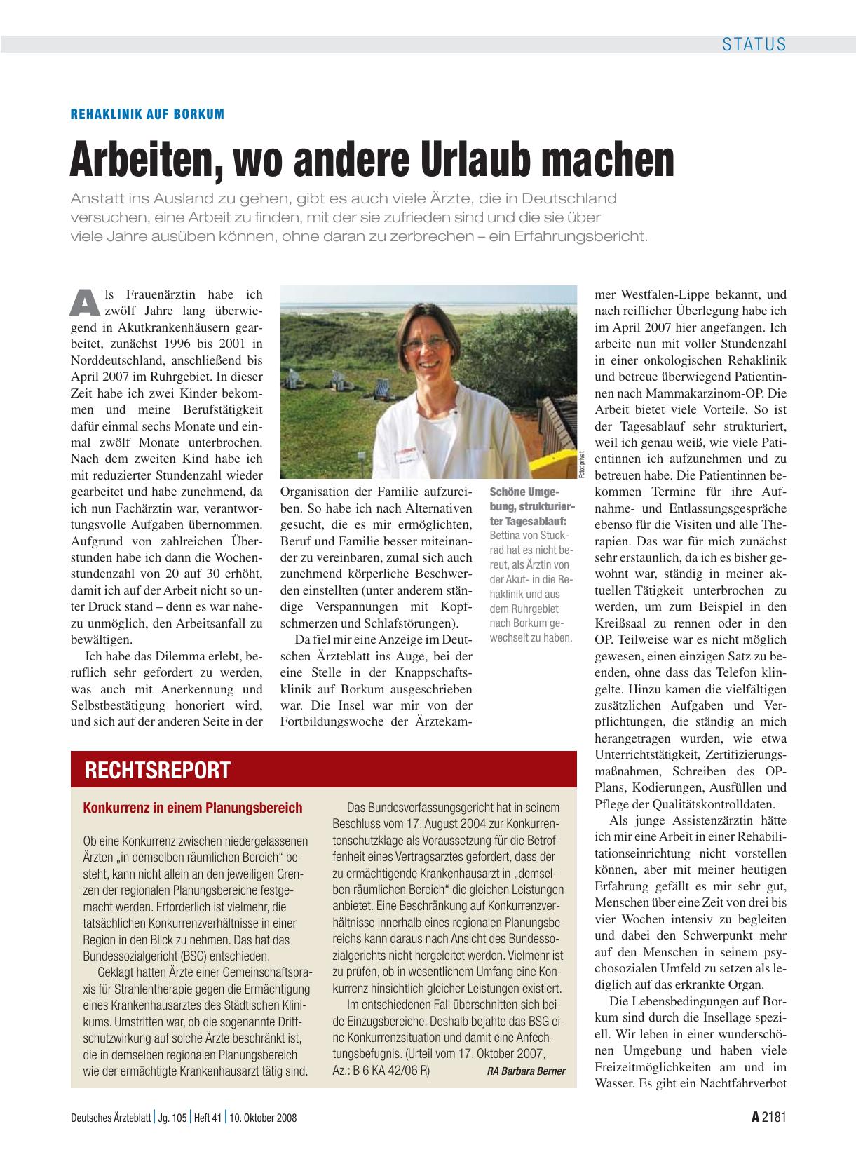 Vorschauseite 1: Konkurrenz in einem Planungsbereich