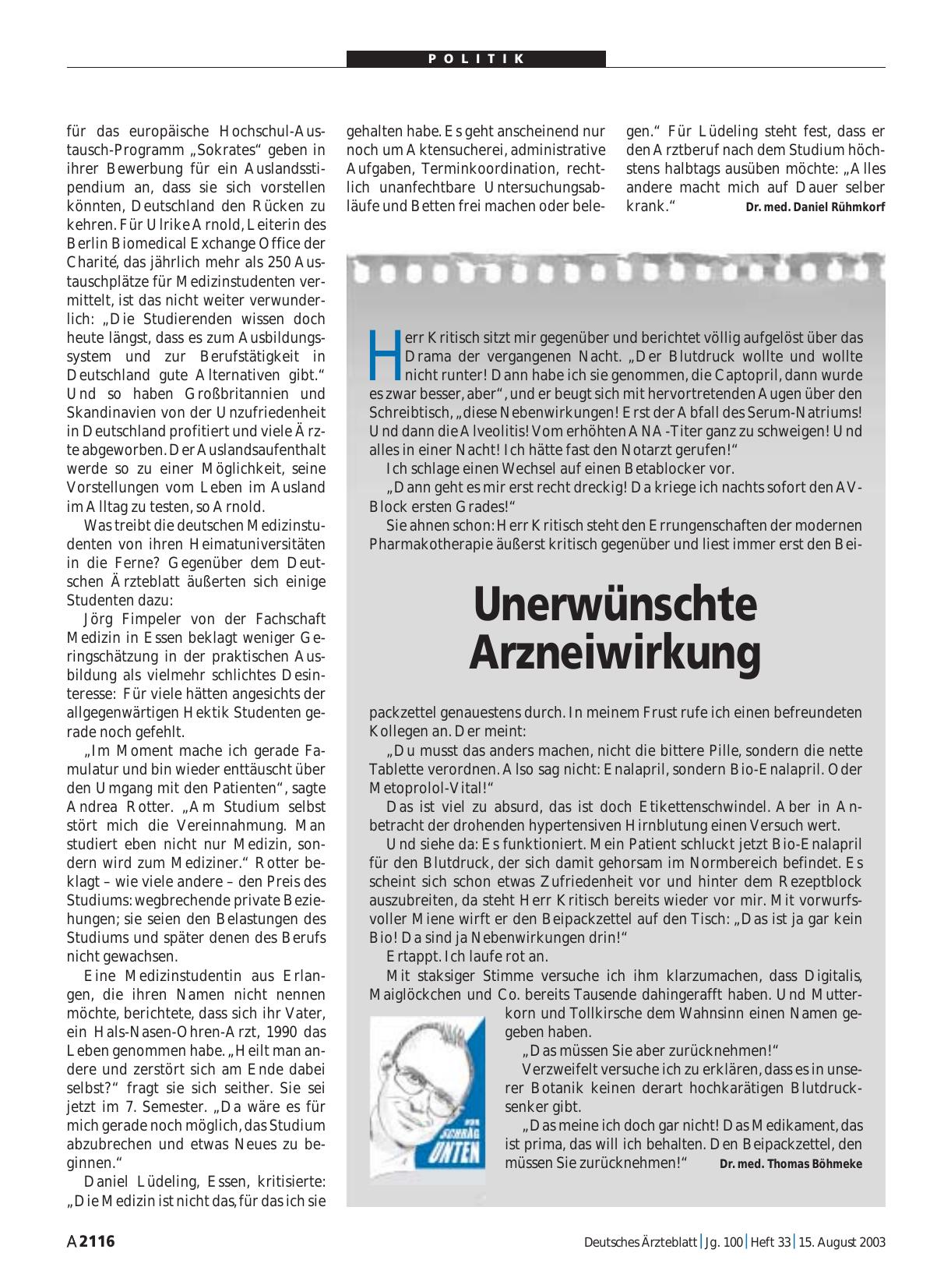 Vorschauseite 1: Unerwünschte Arzneiwirkung