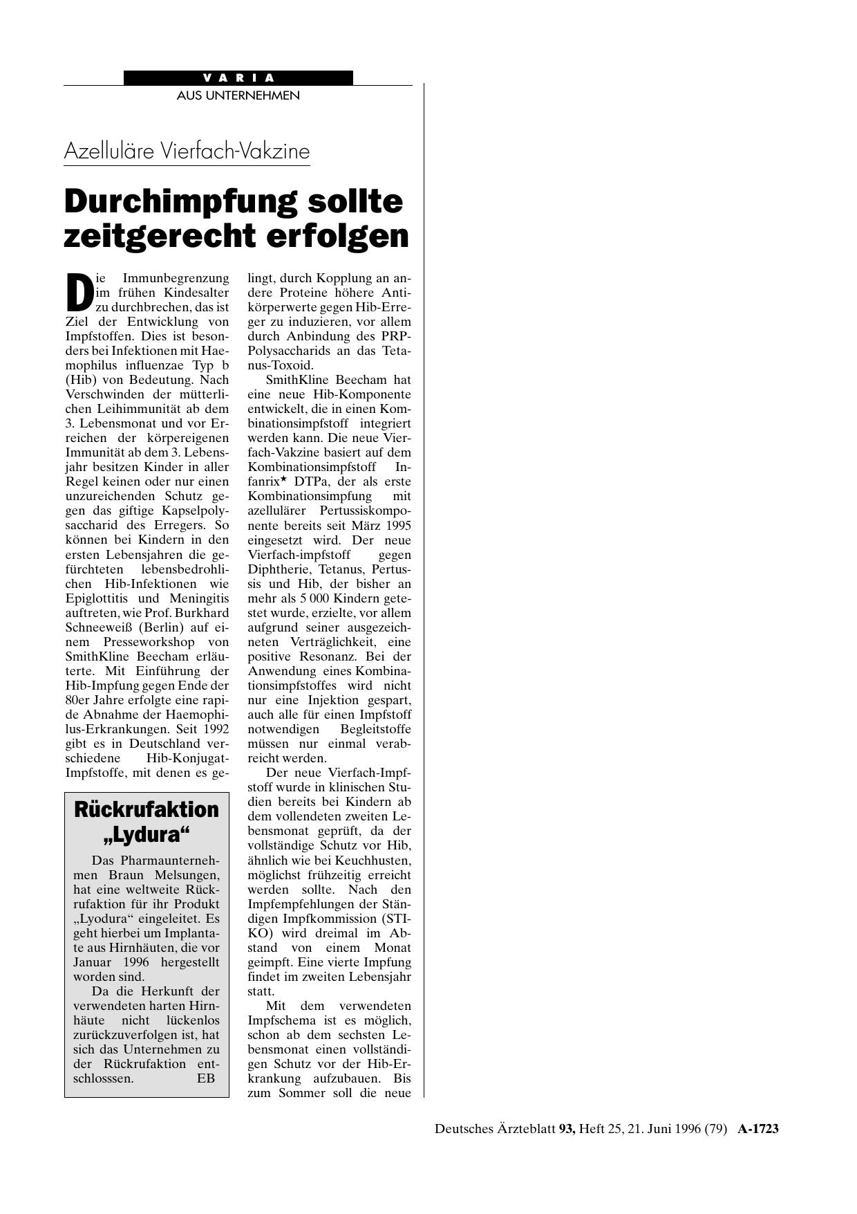 Vorschauseite 1: „Impfkalender für Säuglinge, Kleinkinder und Jugendliche„