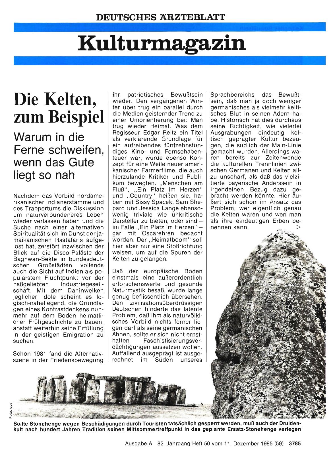 Vorschauseite 1: Die Kelten, zum Beispiel: Warum in die Ferne schweifen, wenn das Gute liegt so nah