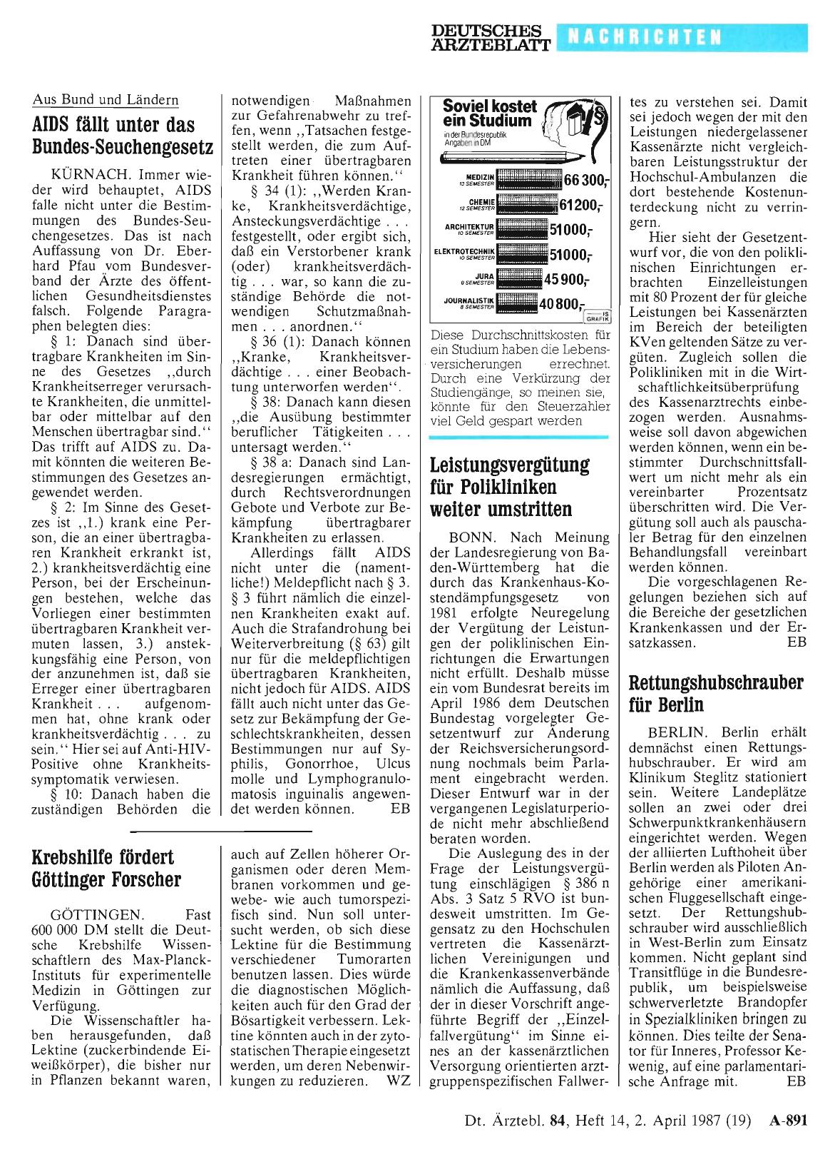 Vorschauseite 1: Krebshilfe fördert Göttinger Forscher