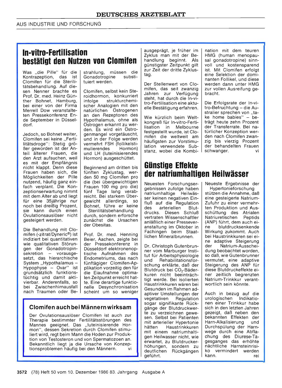 Vorschauseite 1: Günstige Effekte der natriumhaltigen Heilwässer