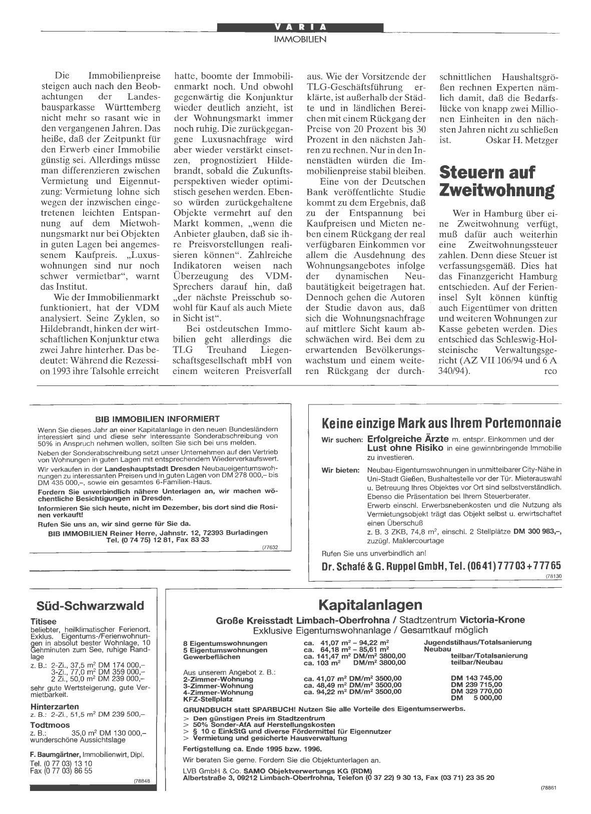 Vorschauseite 1: Steuern auf Zweitwohnung