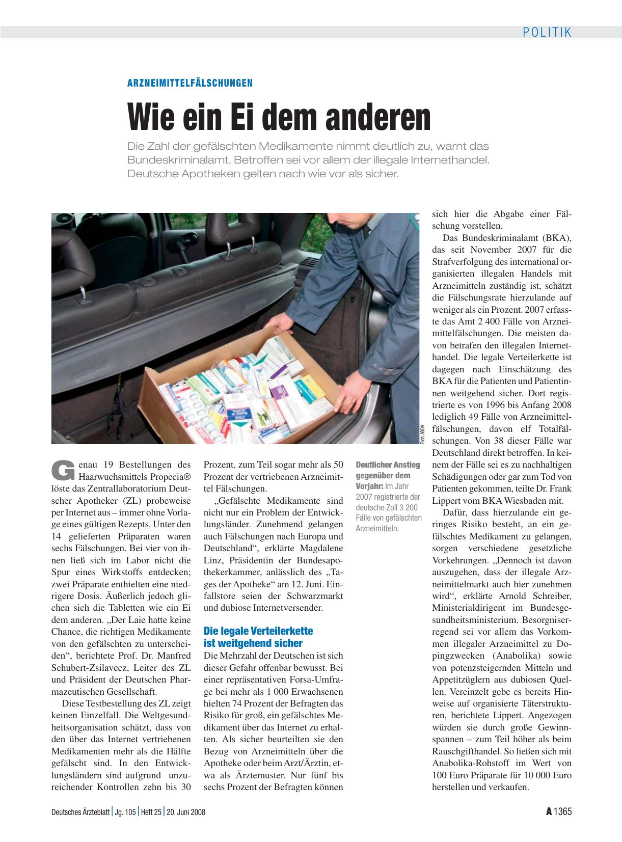 Vorschauseite 1: Arzneimittelfälschungen: Wie ein Ei dem anderen