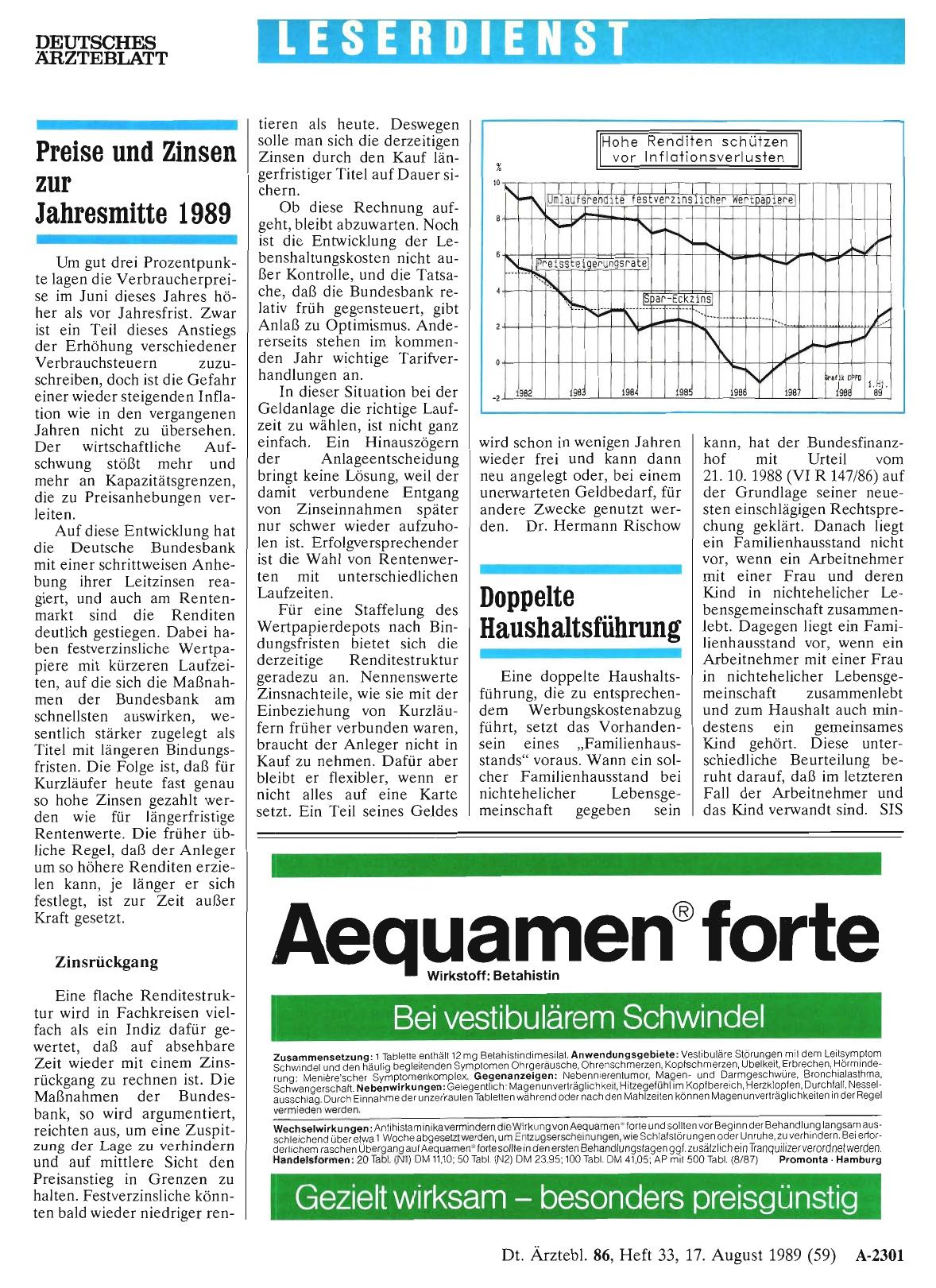 Vorschauseite 1: Doppelte Haushaltsführung