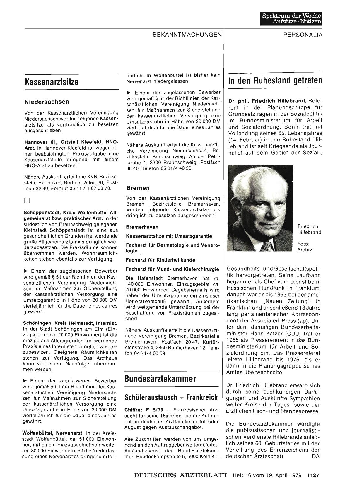 Vorschauseite 1: Bundesärztekammer