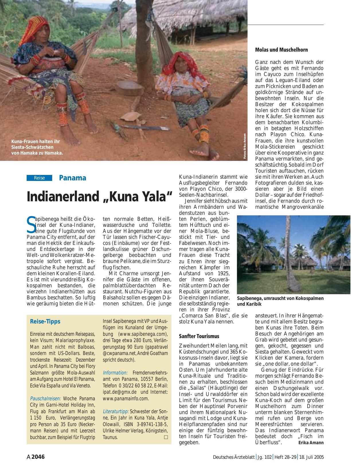 Vorschauseite 1: Panama: Indianerland „Kuna Yala“