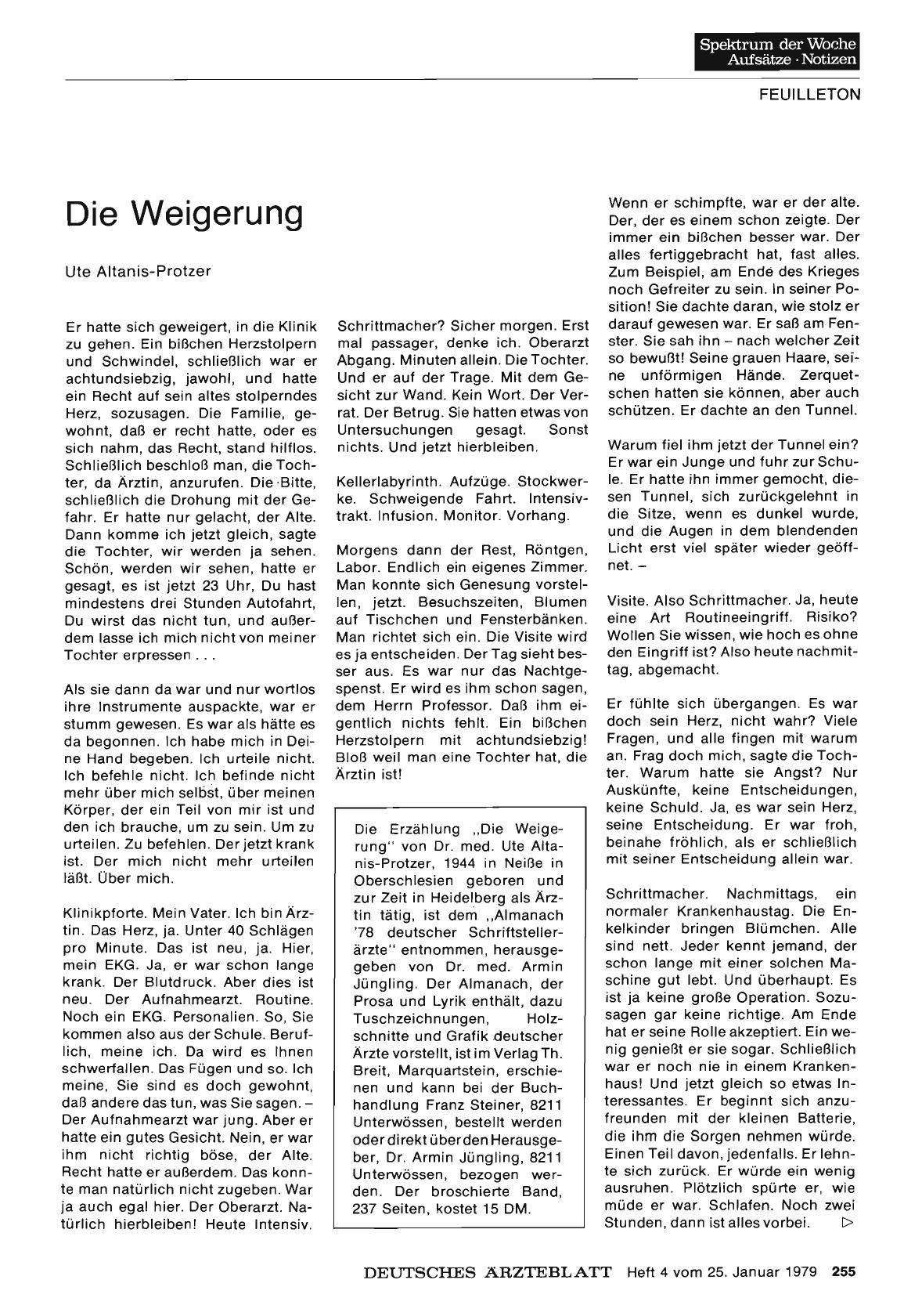 Vorschauseite 1: Die Weigerung