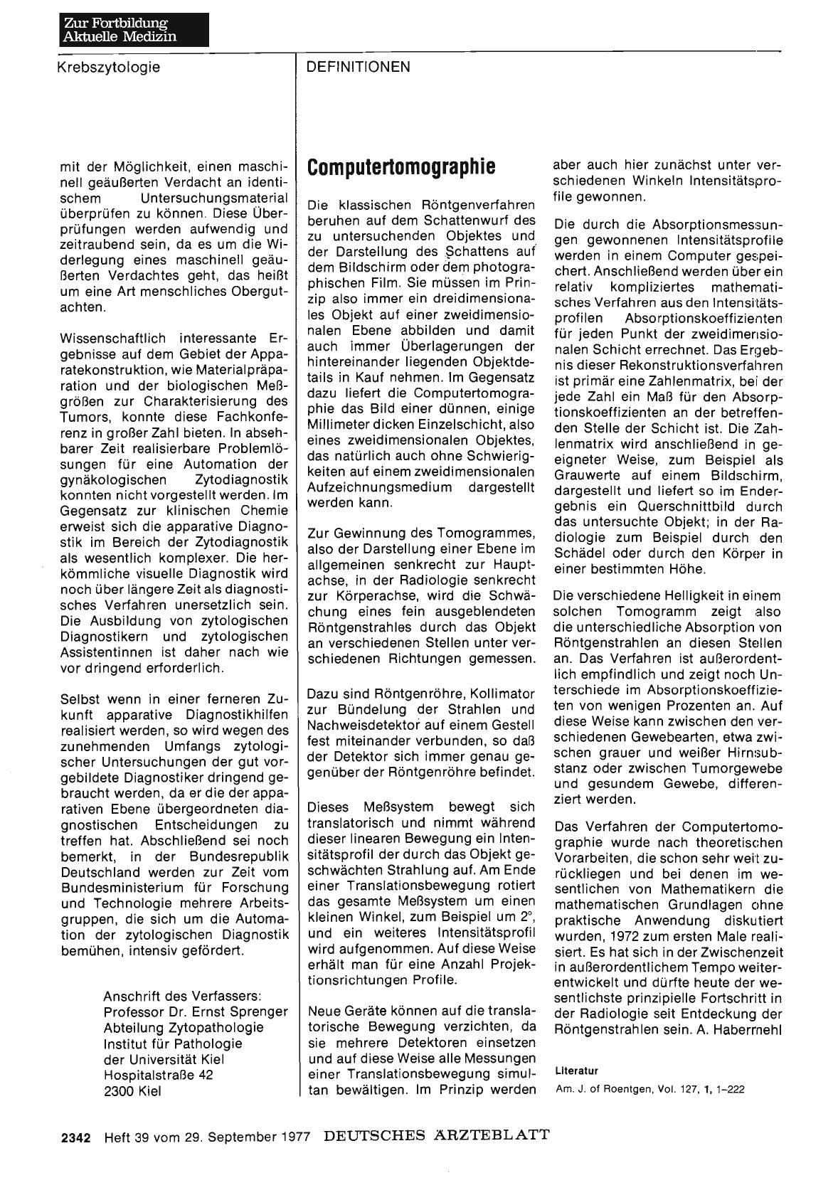 Vorschauseite 1: Computertomographie