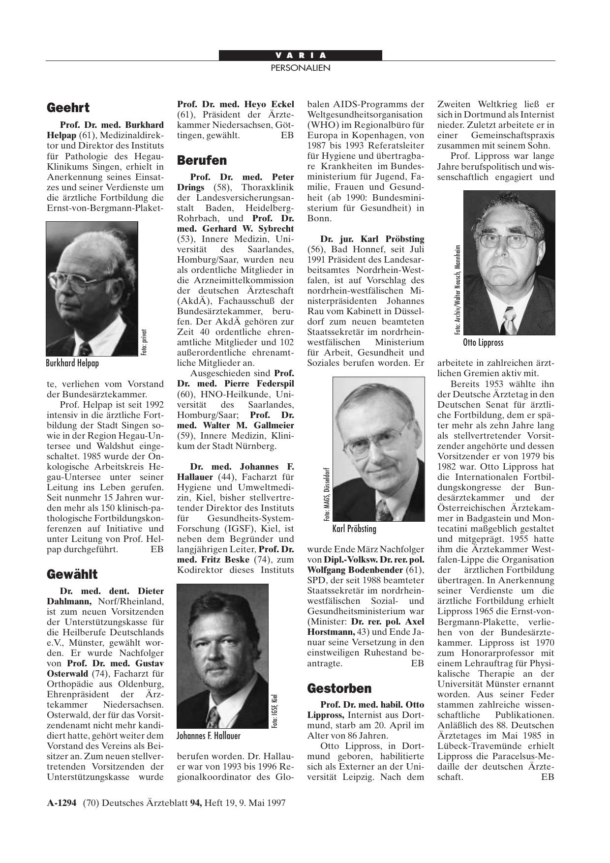 Vorschauseite 1: Berufen