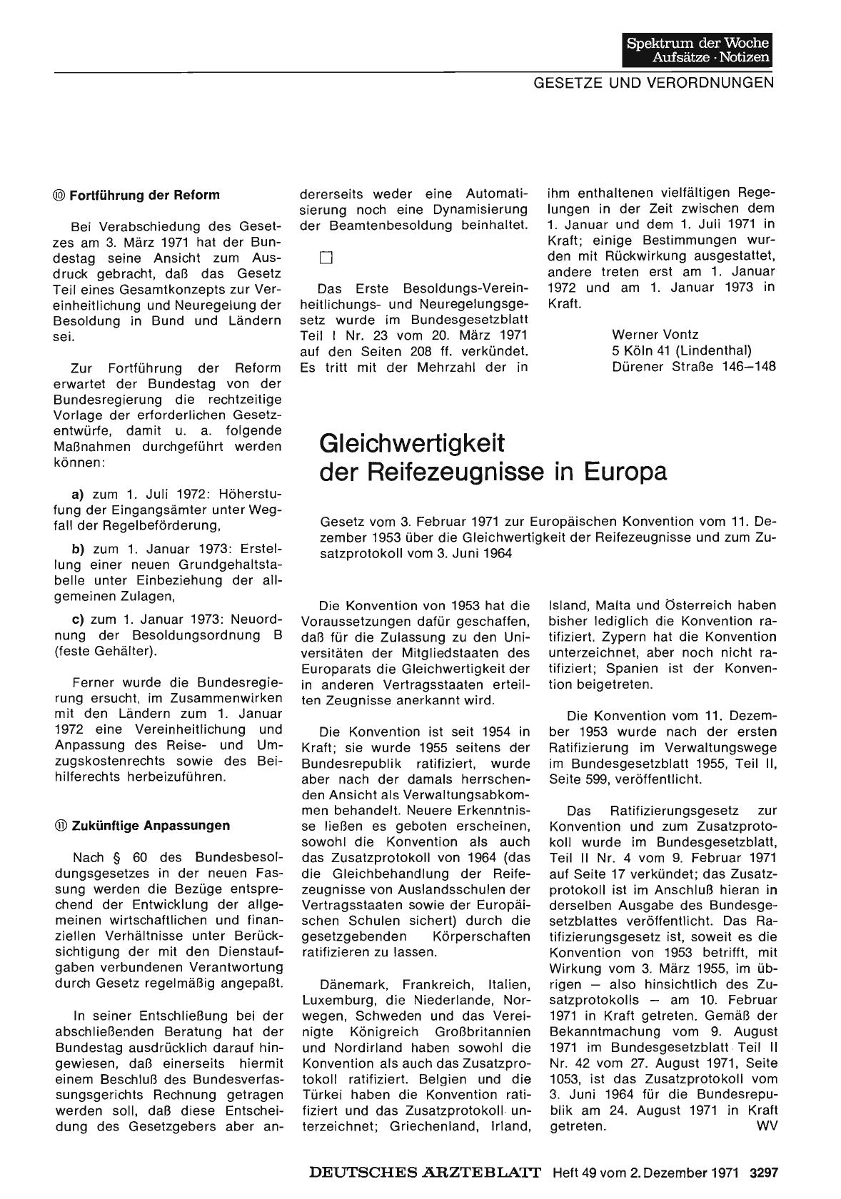 Vorschauseite 1: Gleichwertigkeit der Reifezeugnisse in Europa