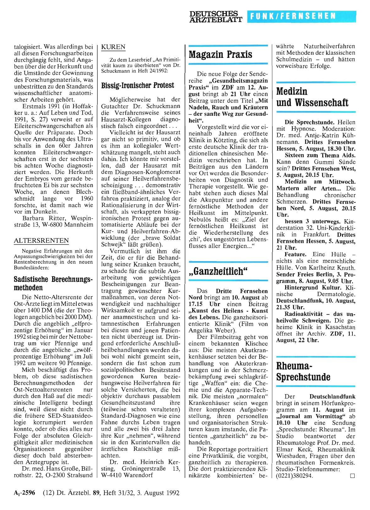 Vorschauseite 1: ALTERSRENTEN: Sadistische Berechnungsmethoden
