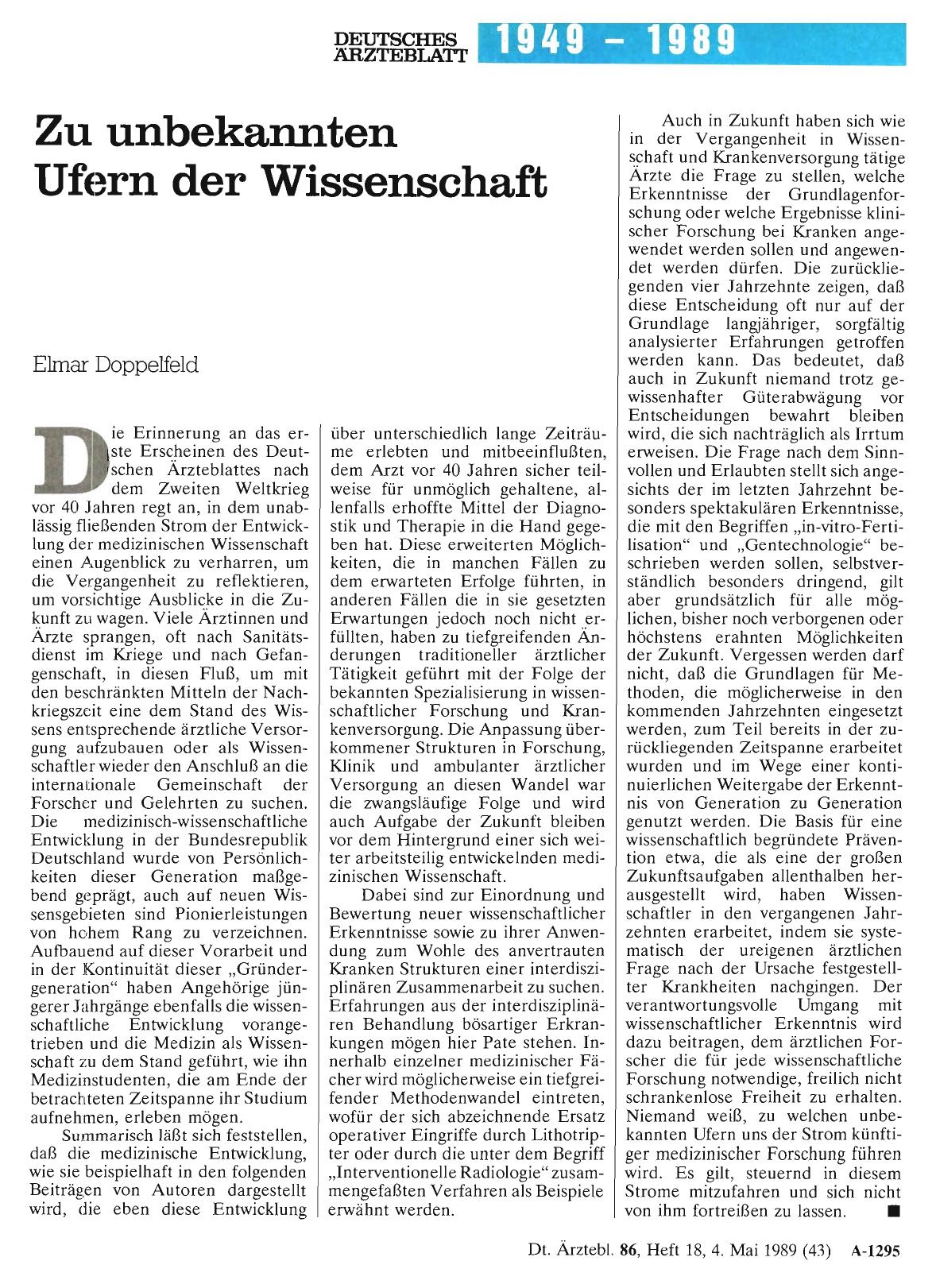Vorschauseite 1: Zu unbekannten Ufern der Wissenschaft