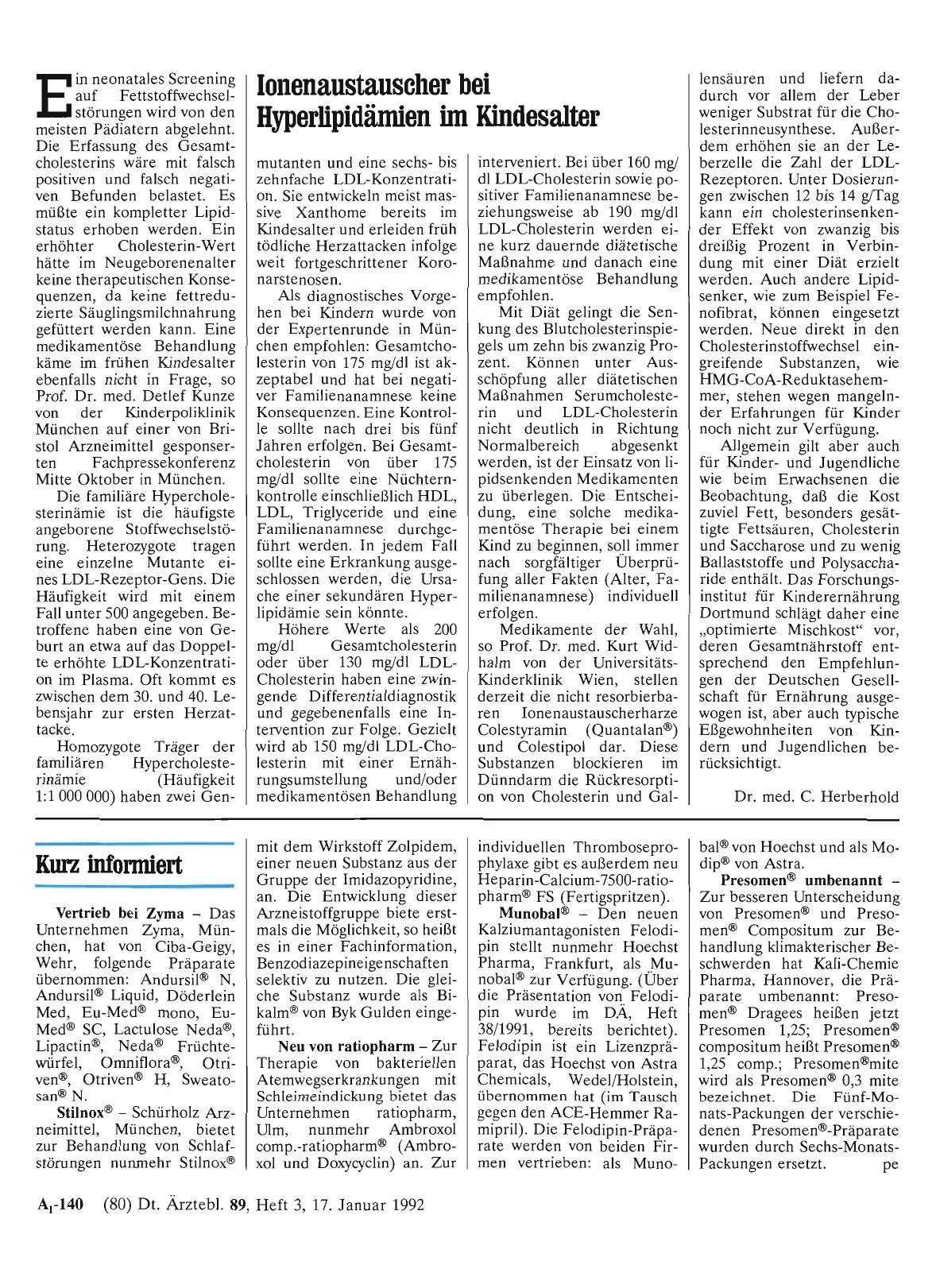 Vorschauseite 1: Kurz informiert