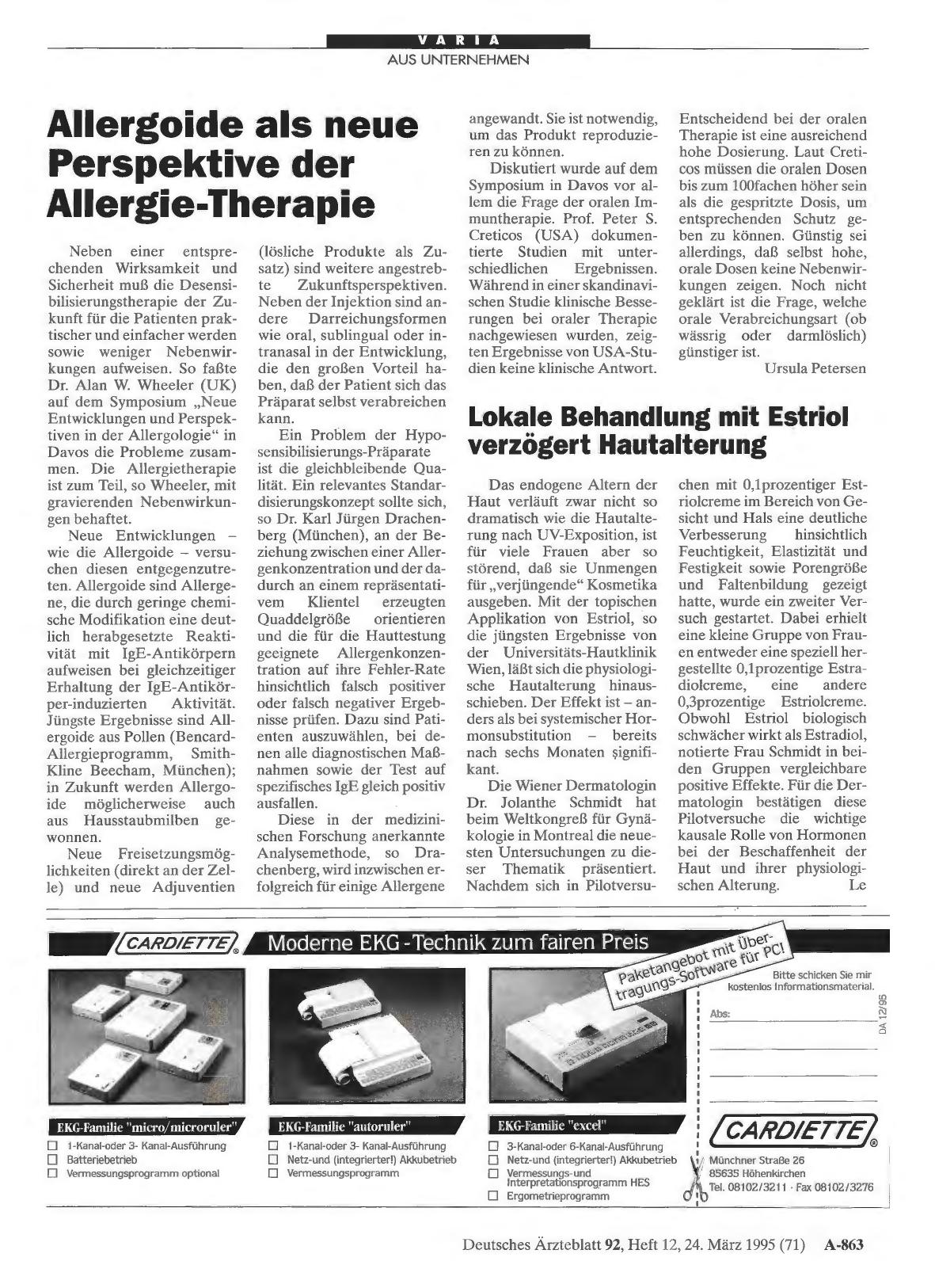 Vorschauseite 1: Lokale Behandlung mit Estriol verzögert Hautalterung