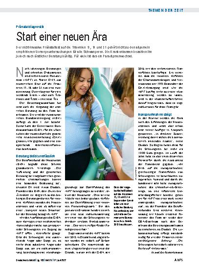 Vorschauseite 1: Pränataldiagnostik: Start einer neuen Ära