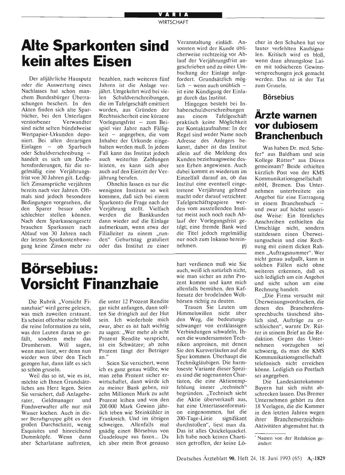Vorschauseite 1: Alte Sparkonten sind kein altes Eisen