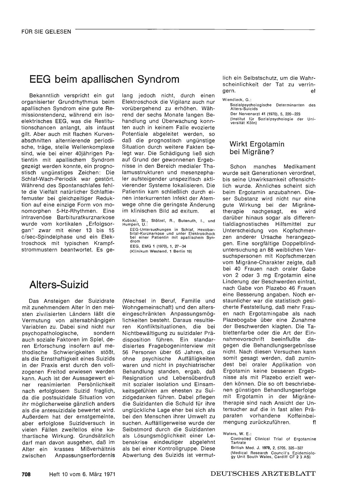 Vorschauseite 1: Wirkt Ergotamin bei Migräne?