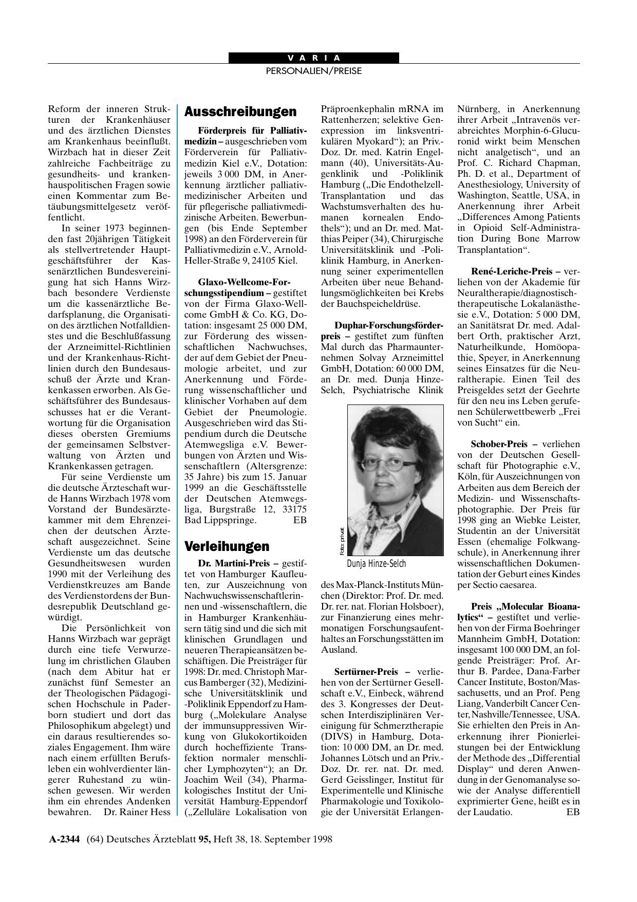Vorschauseite 1: Ausschreibungen